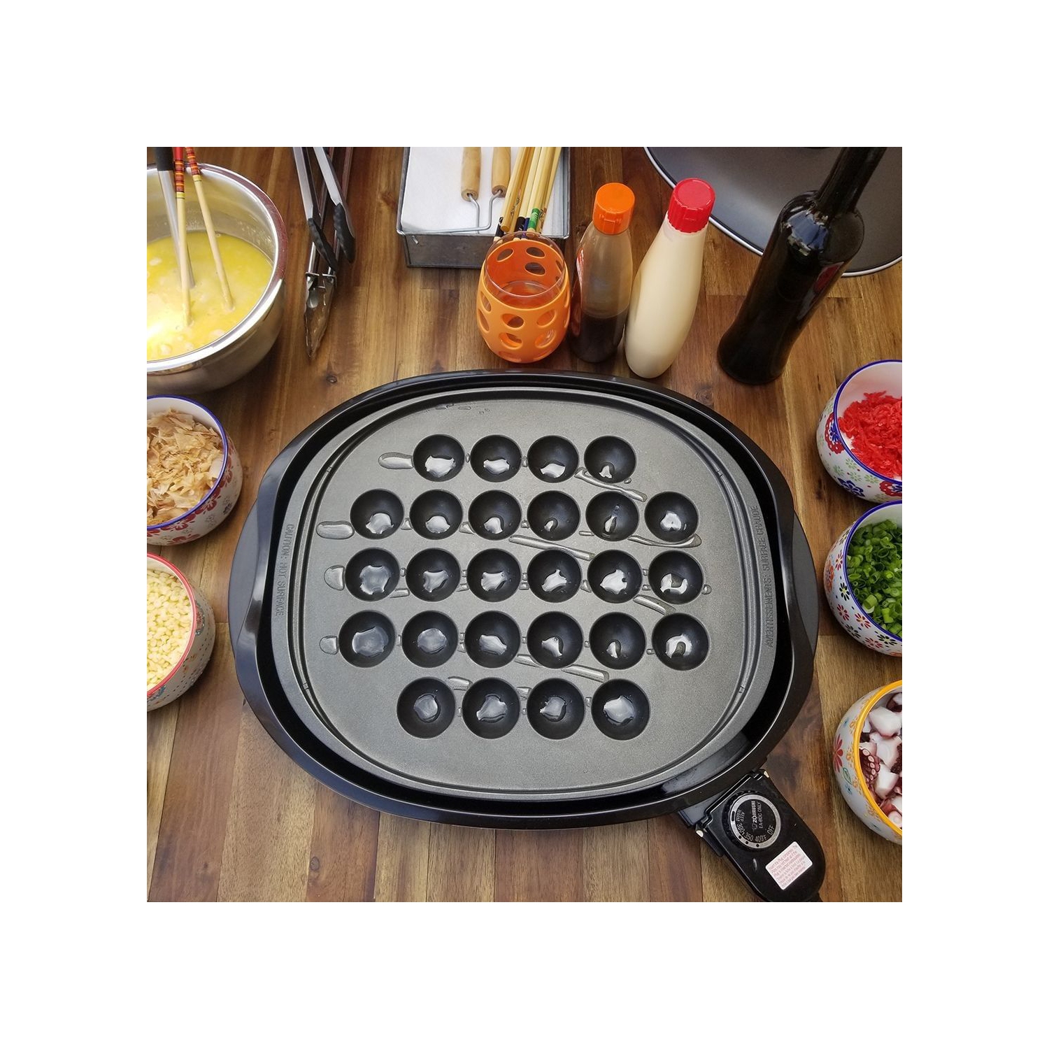 Plaque à takoyakis antiadhésive de Zojirushi EA-YBC01, 26 balles