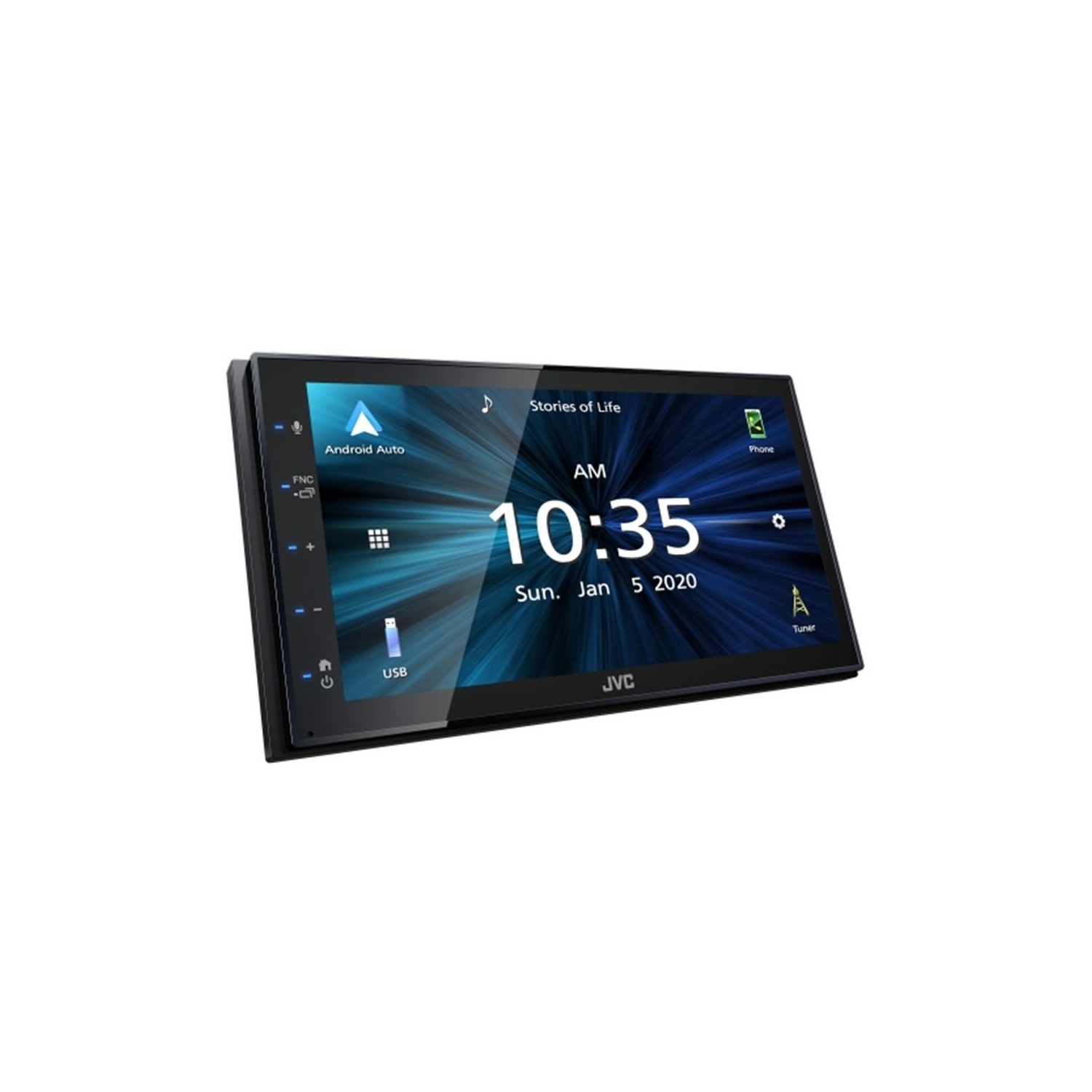 JVC KW-M560BT – récepteur multimédia numérique avec écran tactile de 6.8 po et Bluetooth pour l’auto, noir