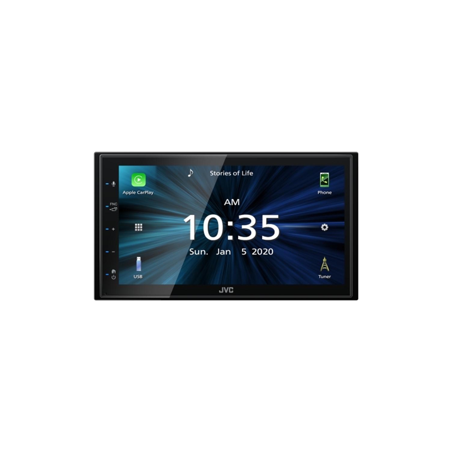 JVC KW-M560BT – récepteur multimédia numérique avec écran tactile de 6.8 po et Bluetooth pour l’auto, noir