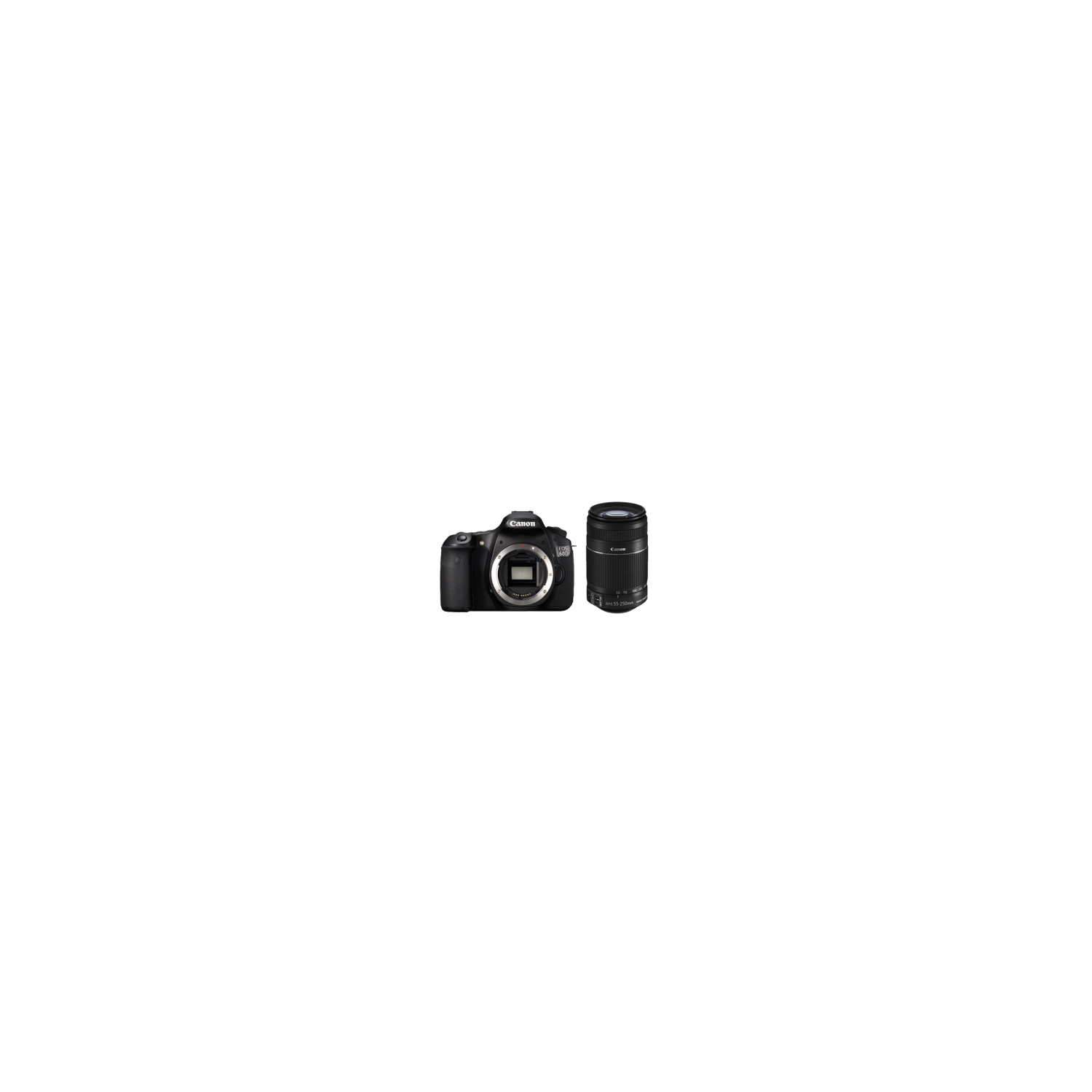 Canon EOS 60D DSLR Camera w/Canon 17-85mm & 55-250mm Lenses Bundle USA - US Version w/ Seller Warranty