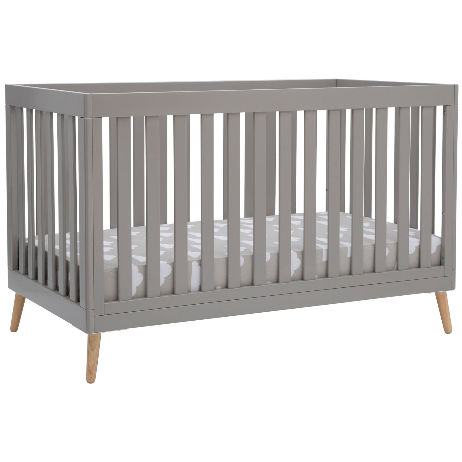 Lit de bébé convertible 4-en-1 Tucker de Delta Children - Gris