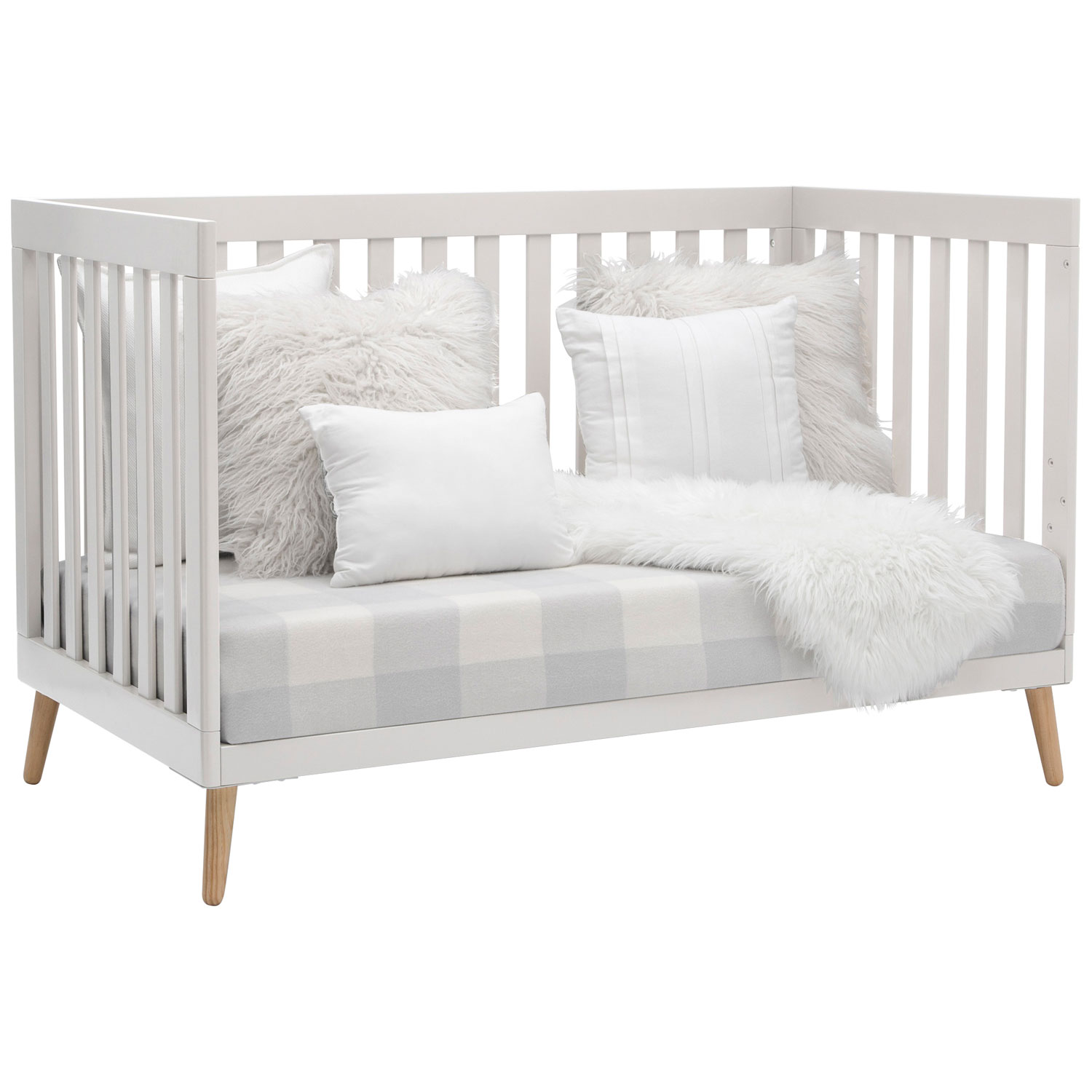 Delta Children Tucker 4-in-1 Convertible Crib - Bianca White