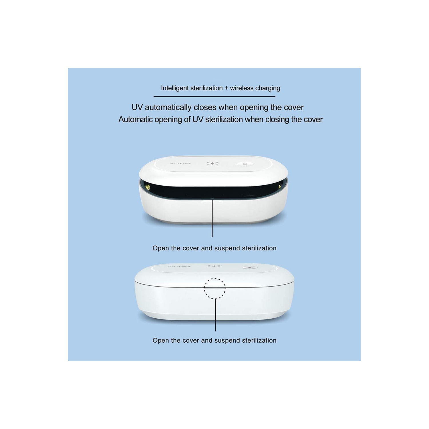 Assainisseur pour masque ultraviolet, désinfection UV-Clean, chargeur sans fil pour masque, outils, téléphone mobile, brosse à dents