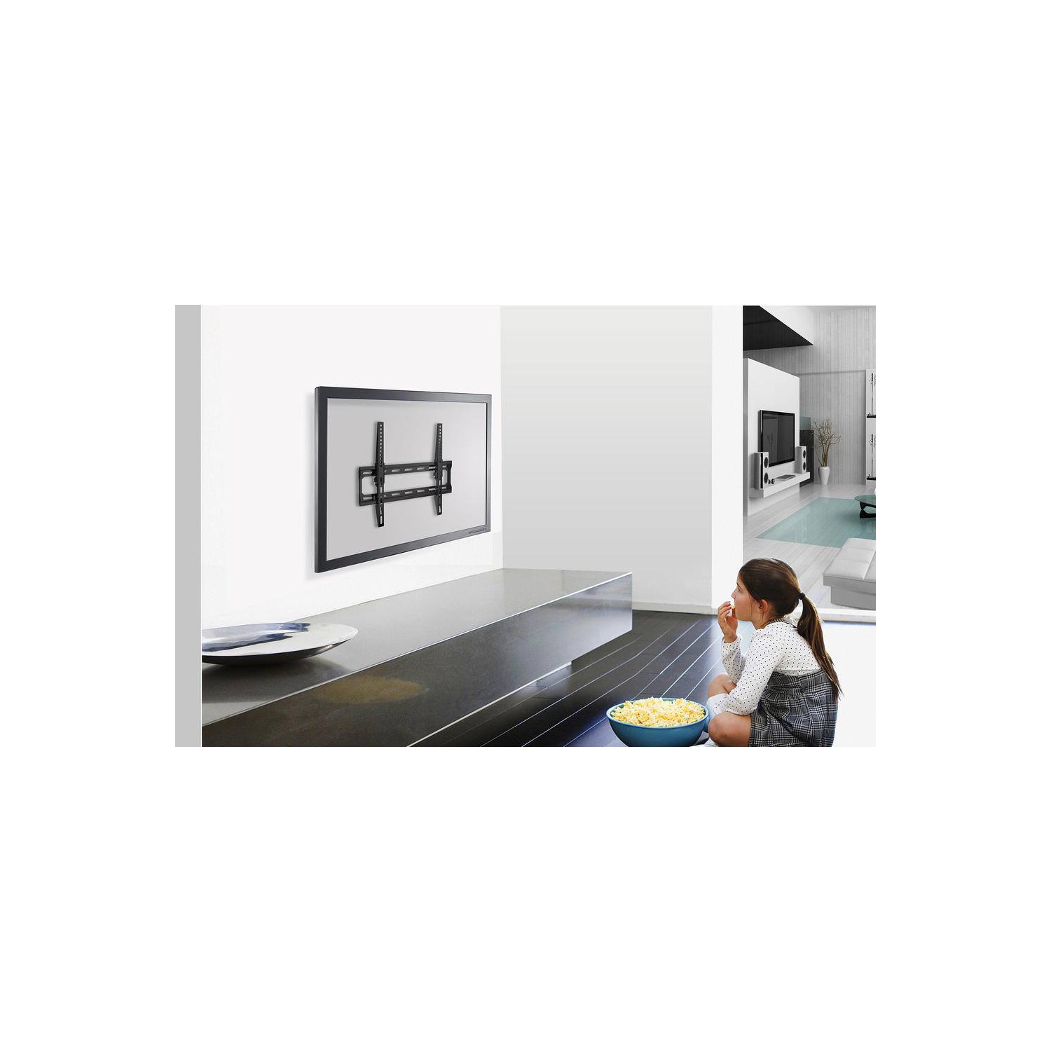 HFGrey’s Sturdy Tilt Mount with Safety Lock for TV 26'' to 55'' inch. Affordable & easy to install TV Mount For 26"- 55" LED/LCD/PDP TVs up to