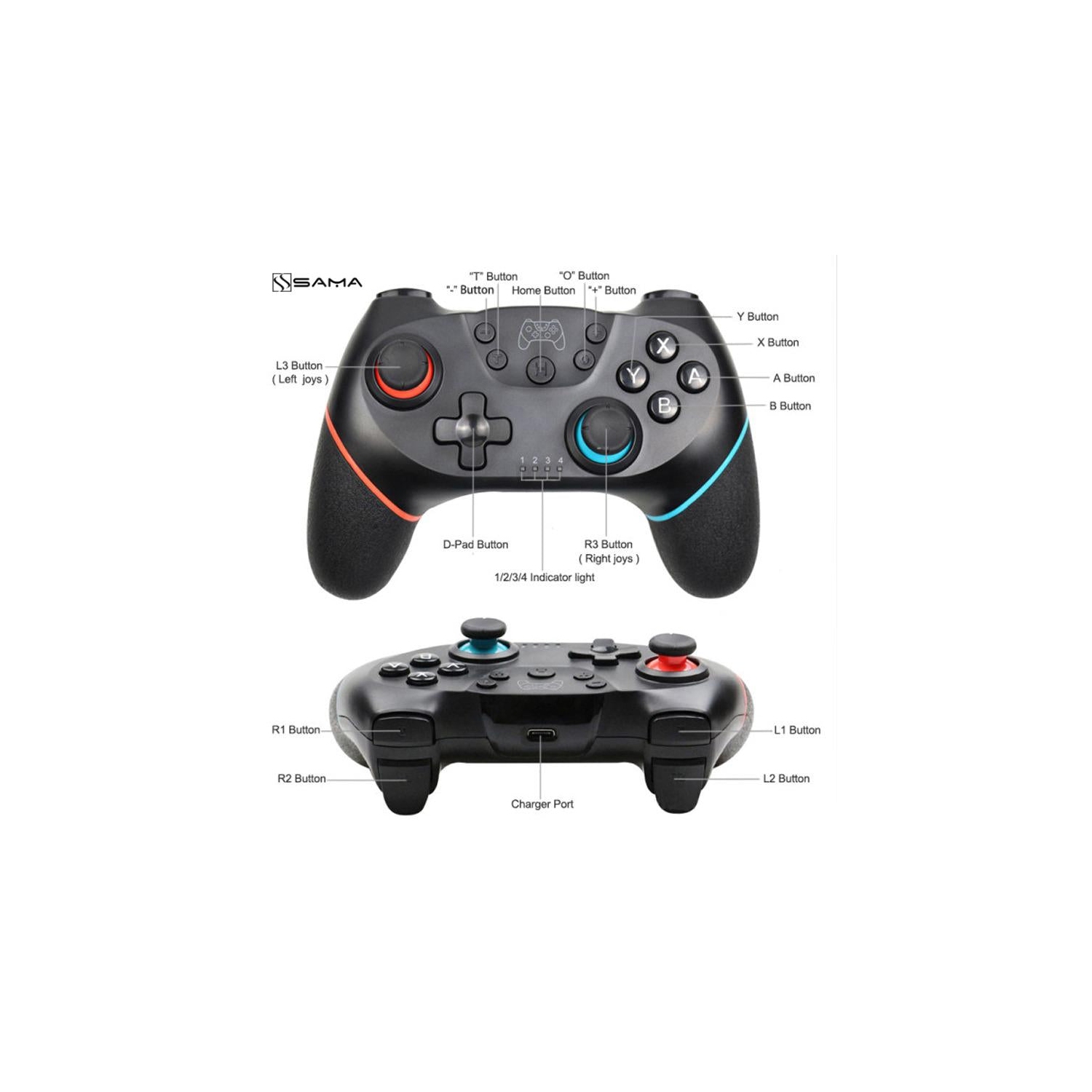 Wireless Switch Pro Controller for Nintendo,Remote Pro Controller Gamepad Joypad,Joystick for Nintendo Switch Console,