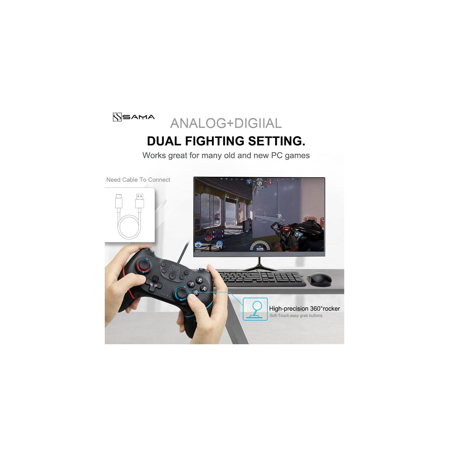 Wireless Switch Pro Controller for Nintendo,Remote Pro Controller Gamepad Joypad,Joystick for Nintendo Switch Console,