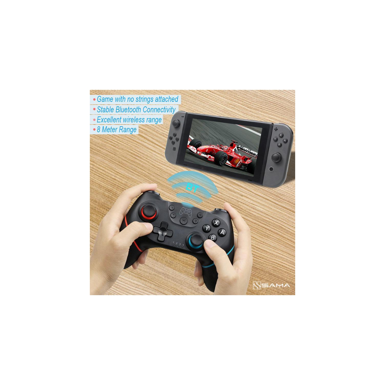 Manette sans fil Pro pour Nintendo Switch Sefitopher Bluetooth Switch Pro manette Gampublicité Joypad ,manette pour PC