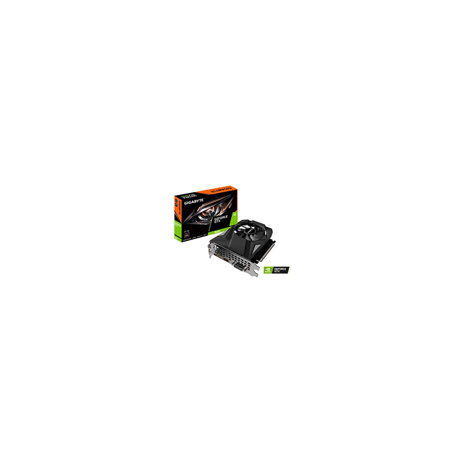 GIGABYTE GeForce GTX 1650 D6 OC 4G Graphics Card, 170mm Compact Size, 4GB 128-Bit GDDR6, GV-N1656OC-4GD Video Card