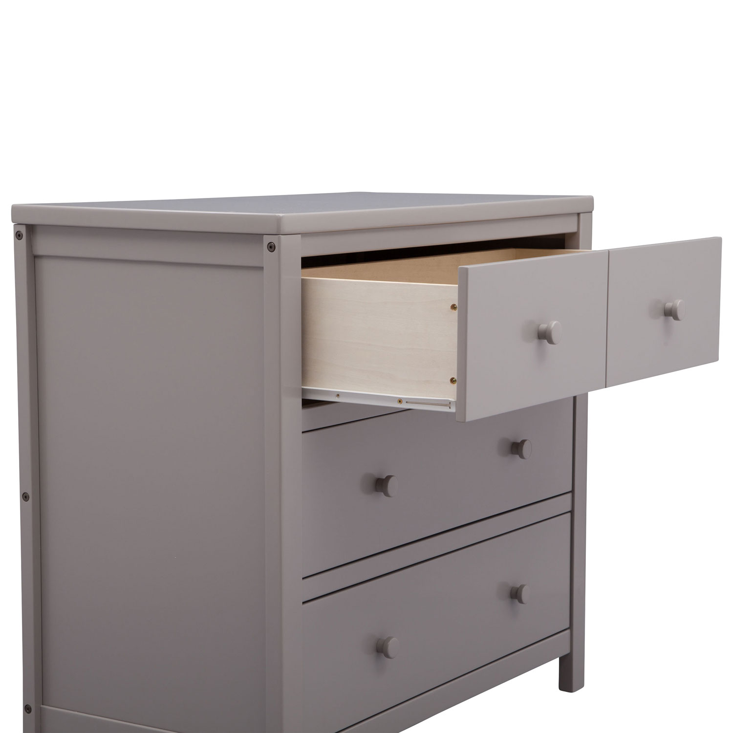 Delta Children Cambridge Modern 3-Drawer Kids Dresser - Grey
