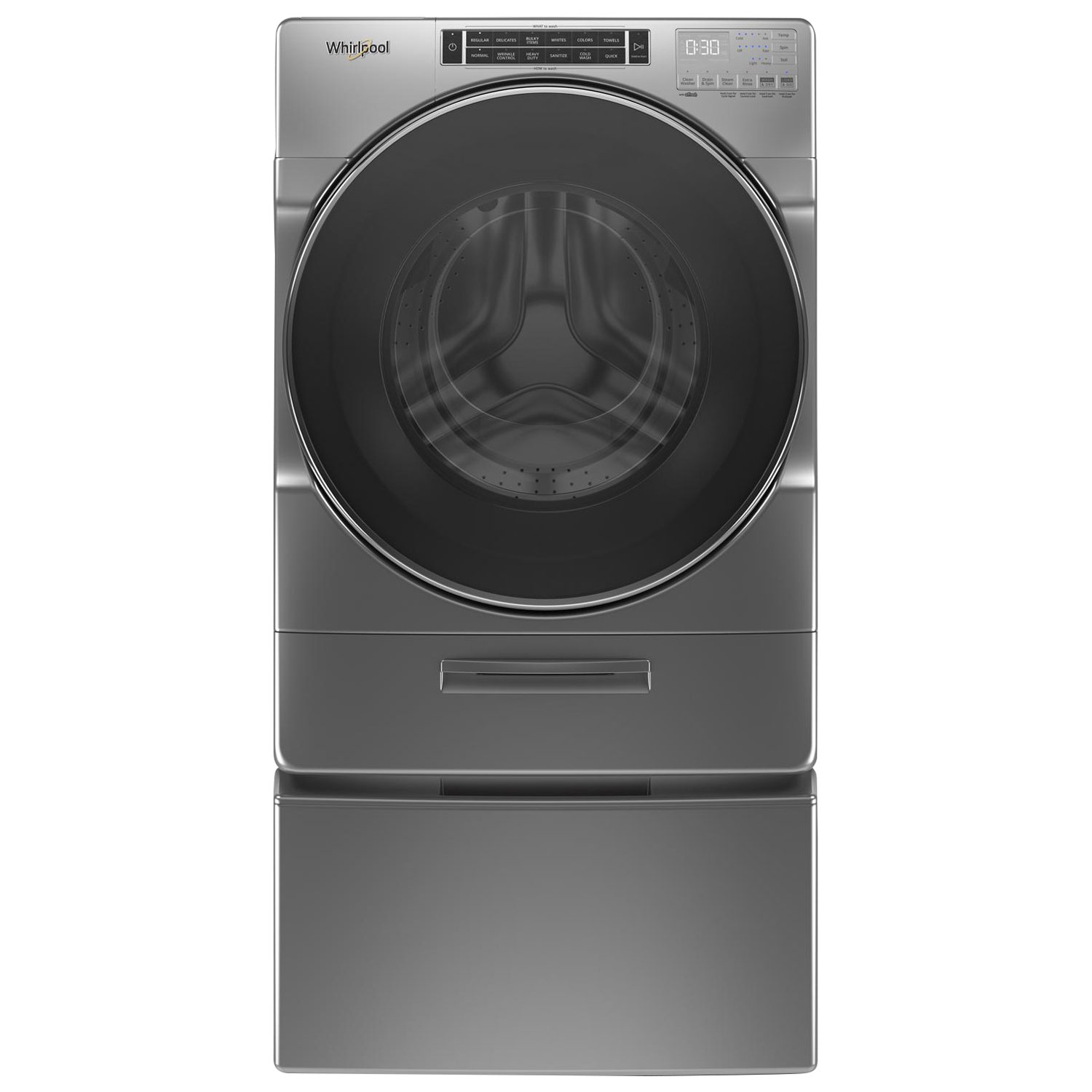 Laveuse à chargement frontal 5,8 pi³ de Whirlpool - Ombre chromée