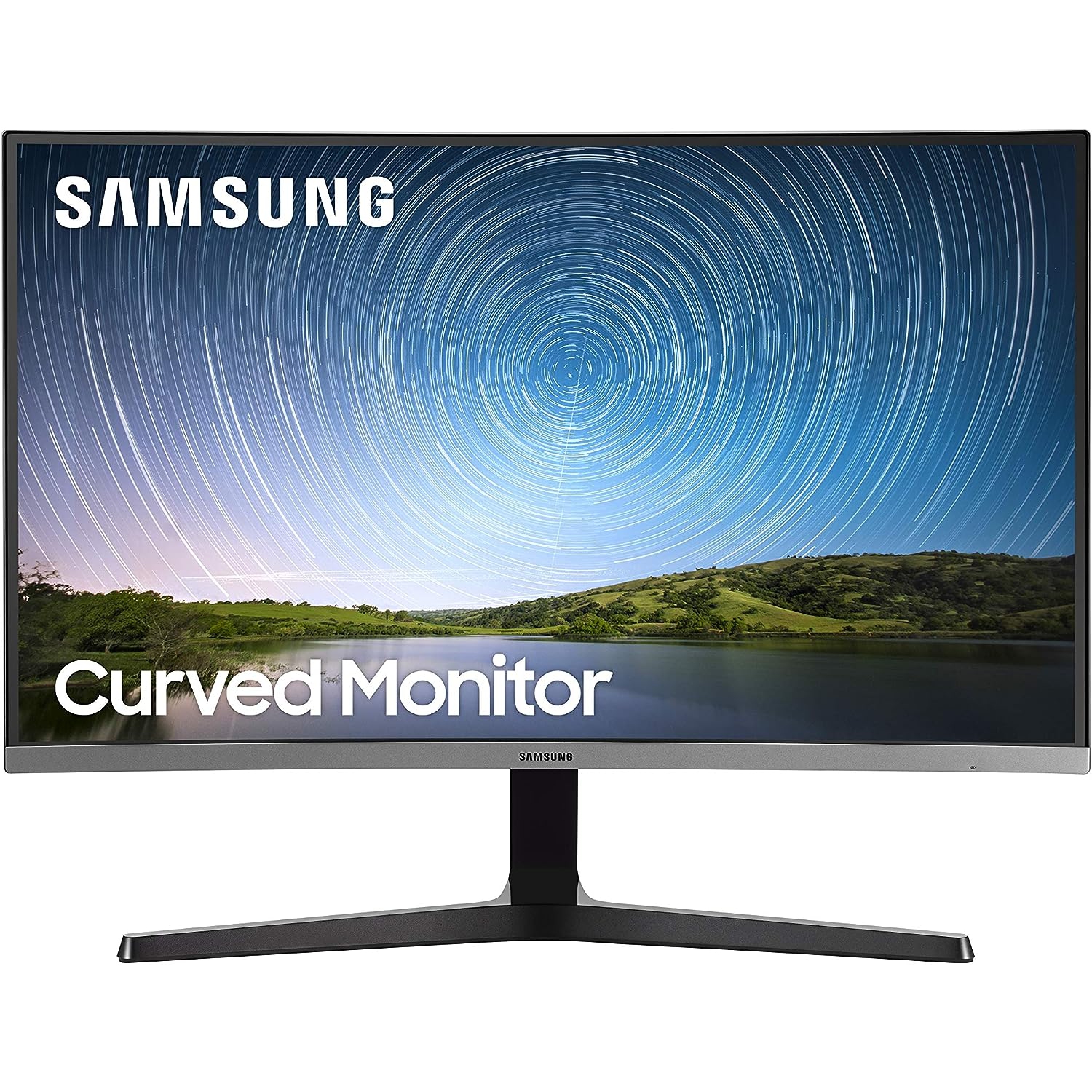 Samsung 32" FHD 75Hz 4ms GTG Curved VA LED FreeSync Gaming Monitor (LC32R500) - Dark Blue Grey - Open Box