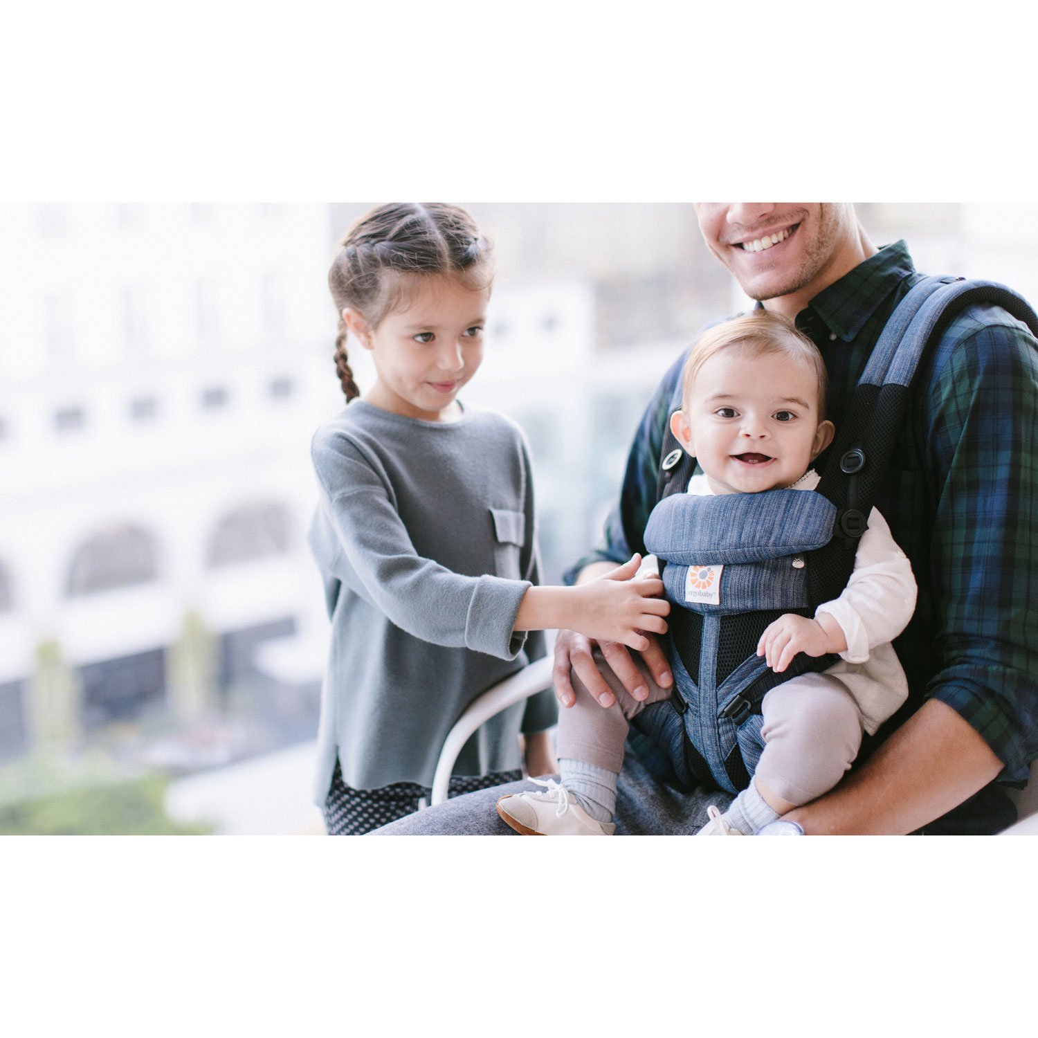 Ergobaby Omni 360 Cool Air Mesh Four Position Baby Carrier - Indigo