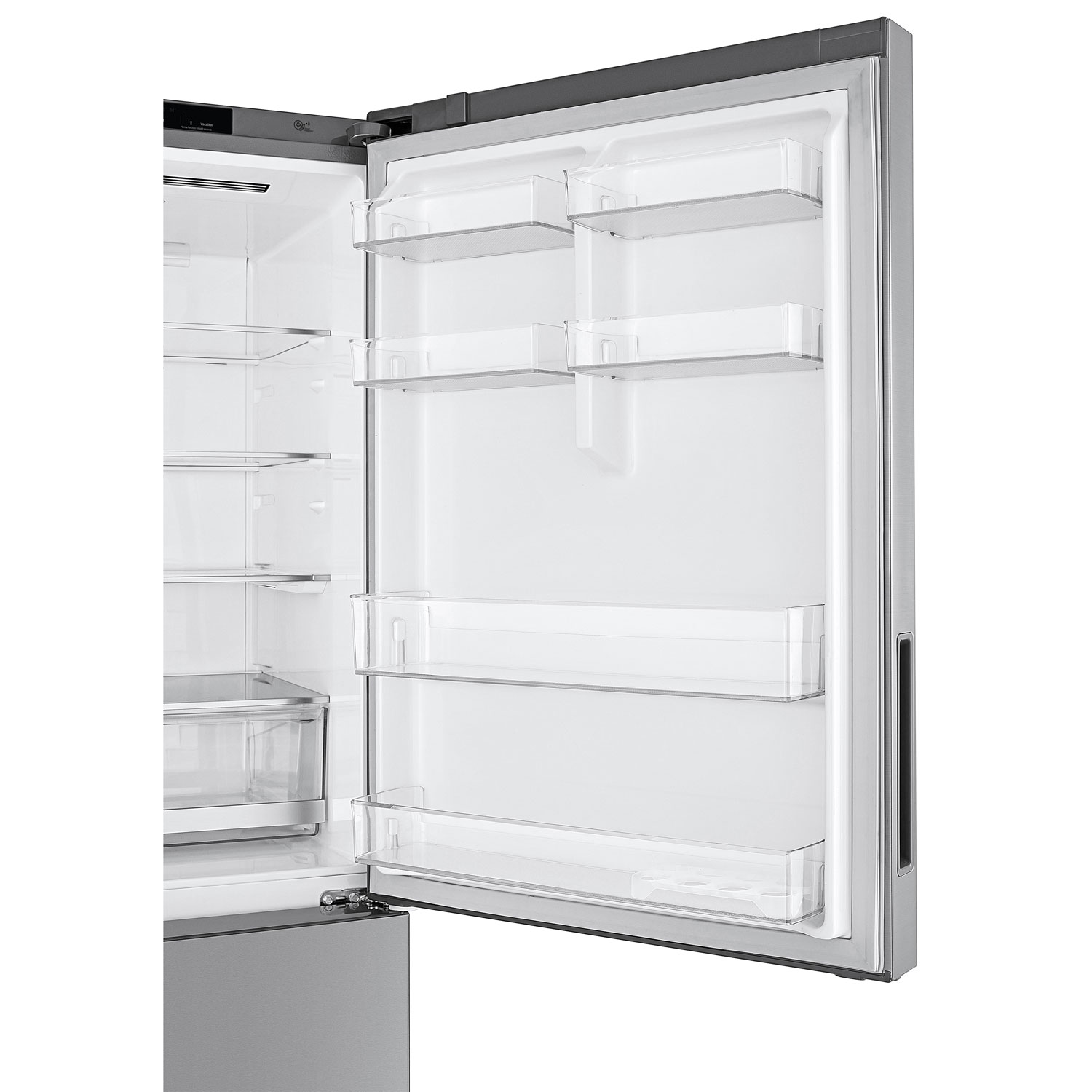 Réfrigérateur congélat. inférieur profondeur comptoir 14,7 pi³ 28 po LG-Argenté platine