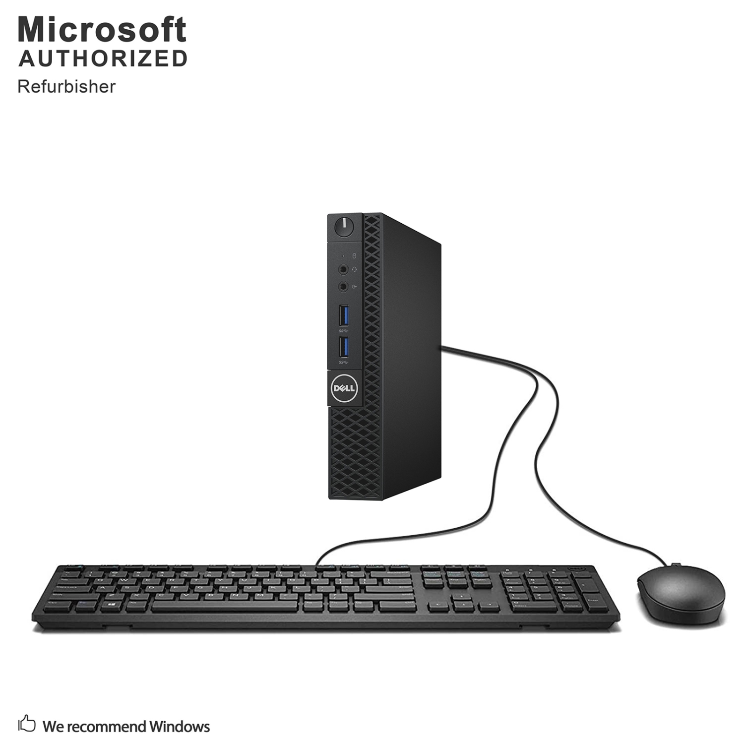 Refurbished (Good) - Dell OptiPlex 3060 Micro, Intel Six Core i5 