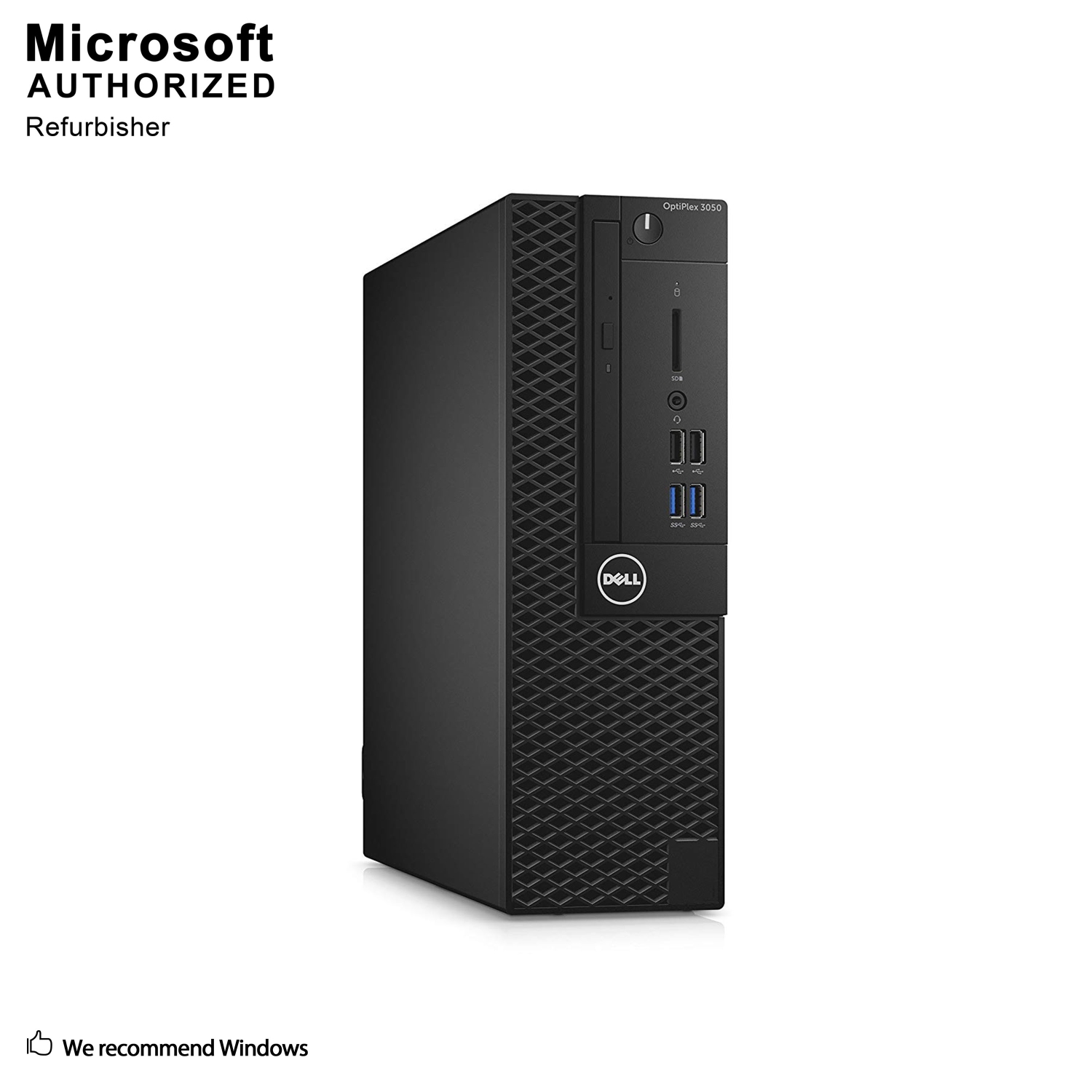 Refurbished (Good) - Dell OptiPlex 3050 SFF, Intel Quad Core i5 7500 up to 3.8 GHz, 16 GB DDR4 RAM, 512 GB SSD, Windows 10 Pro 64 Bit (EN/FR/ES)