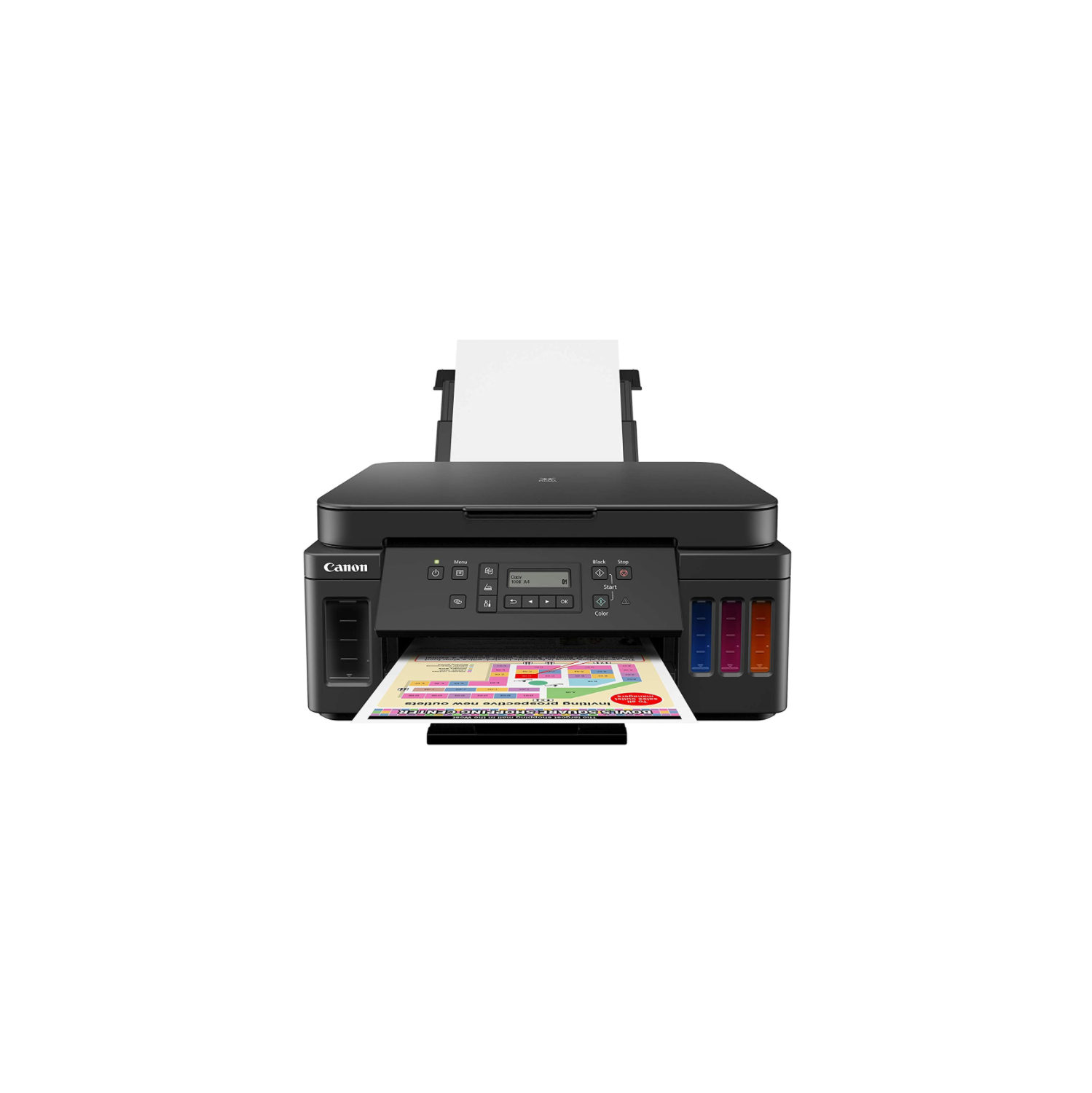 Canon PIXMA Megatank G6020 Wireless Colour Office Printer with Scanner & Copier 3113C003, Print beautiful borderless photos from 3.5" X 3.5" Square to 8.5" X 11" letter size