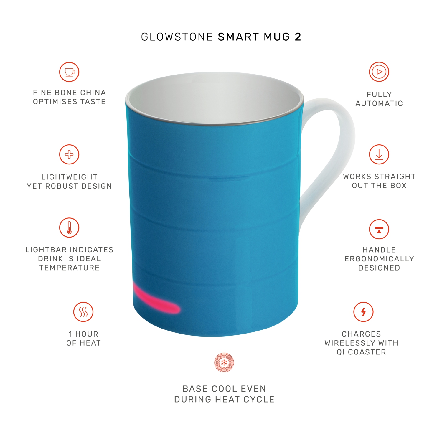Glowstone Smart Mug: Classic Blue