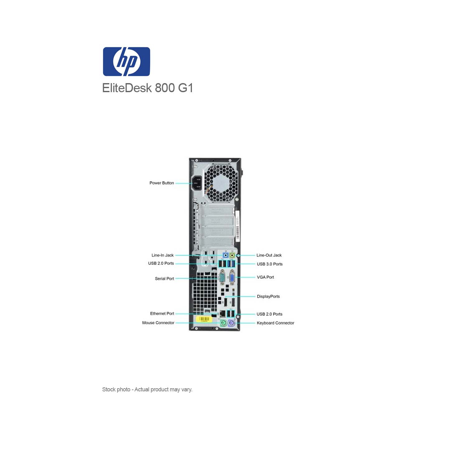Refurbished - HP EliteDesk 800 G1 SFF Core i7-4770 3.40GHz 32GB 1 TBB SSD DVDRW WIN 10 PRO