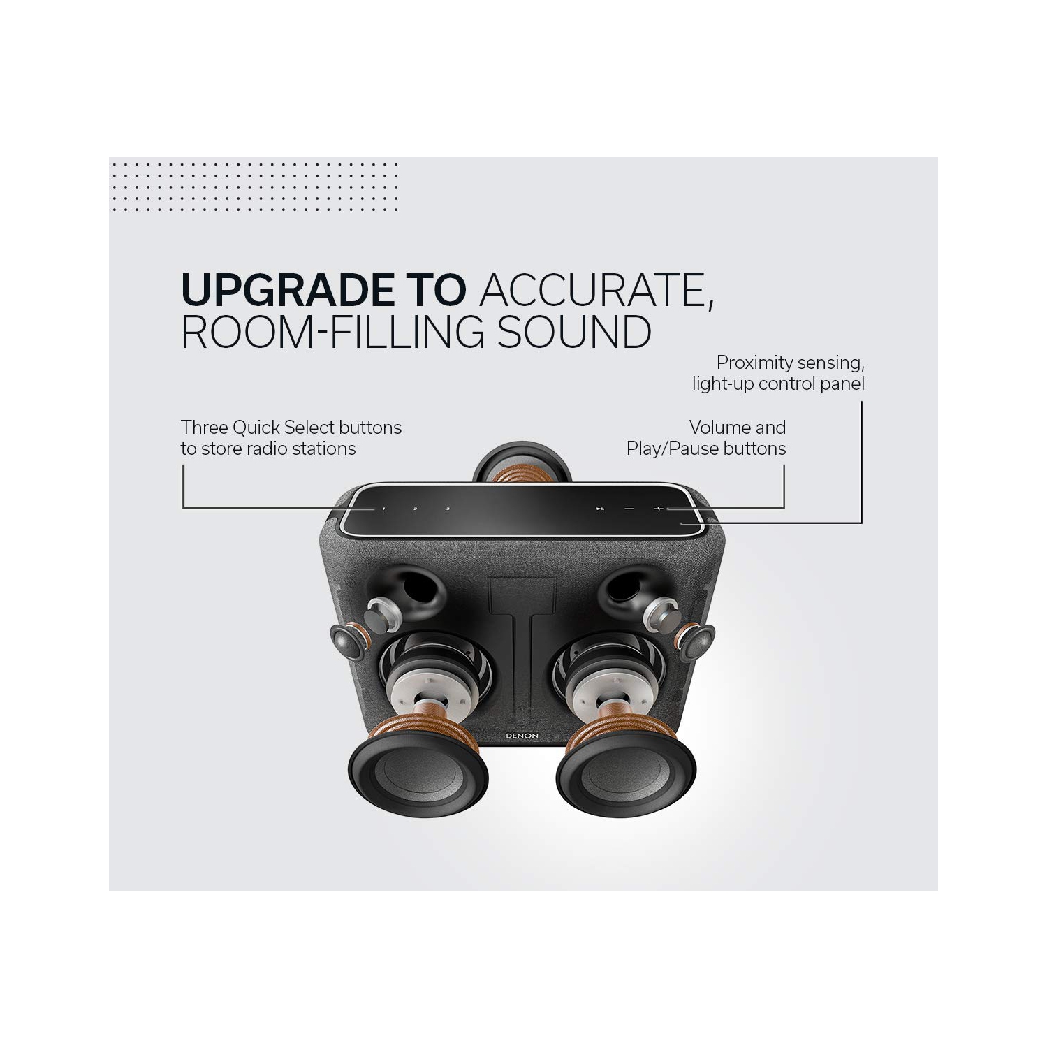 Denon Home 250 Wireless Speaker | HEOS Built-in, AirPlay 2, and Bluetooth | Alexa Compatible | Stunning Design | Black