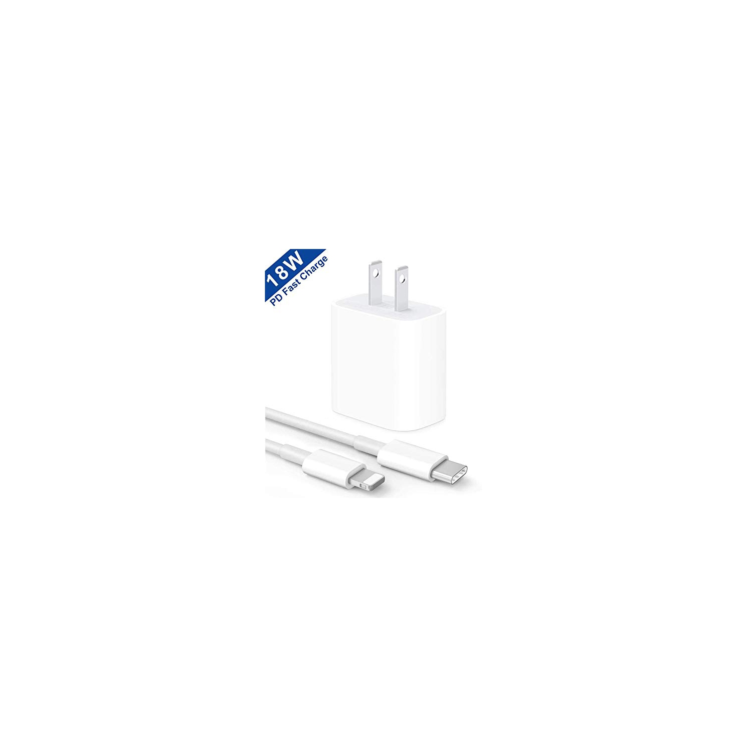 Chargeur mural rapide USB-C 20 W pour iPhone 11, iPhone 13/Pro/Max, iPhone  12/Pro/Max, iPad Air/Mini/Pro, prise et câble USB-C à Lightning de 1 m -  WINGOMART