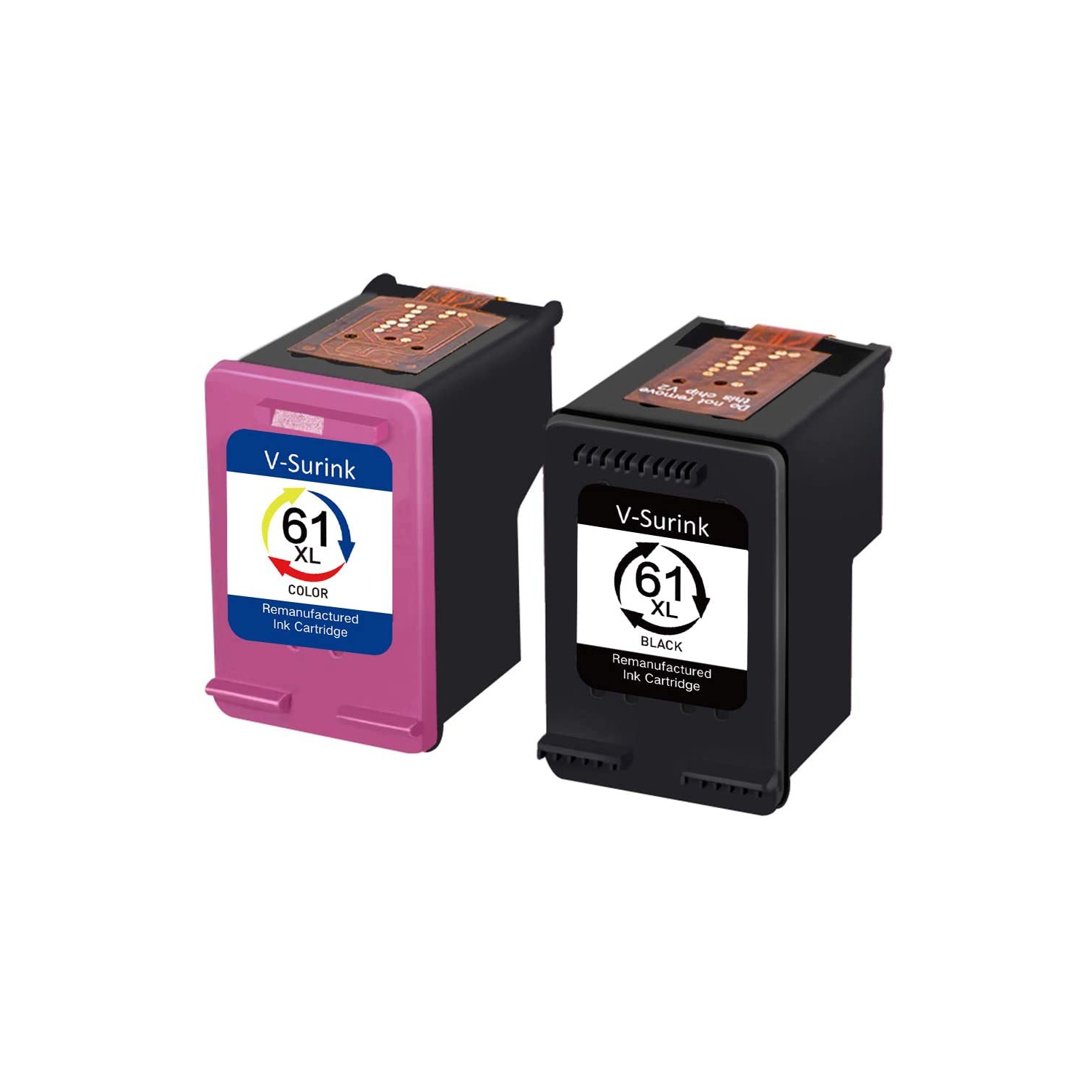 Remanufactured Ink Cartridge with Latest Updated chip for Hp 61 61XL Envy 4500 5530 5534 5535 Deskjet 2540 1000 1010