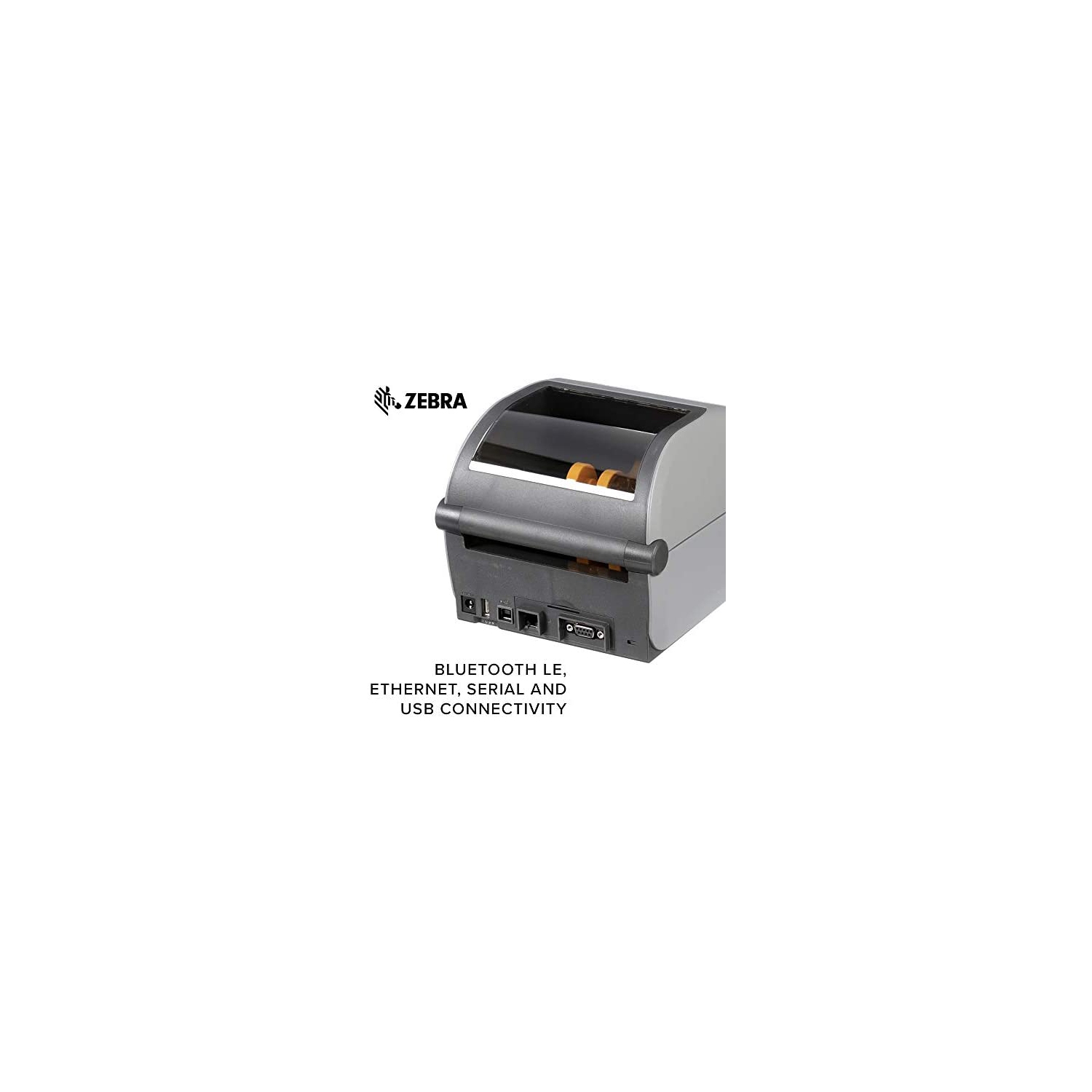 Zebra ZD620d Direct Thermal Desktop Printer 300 dpi Print Width 4 in Ethernet Serial USB ZD62043-D01F00EZ