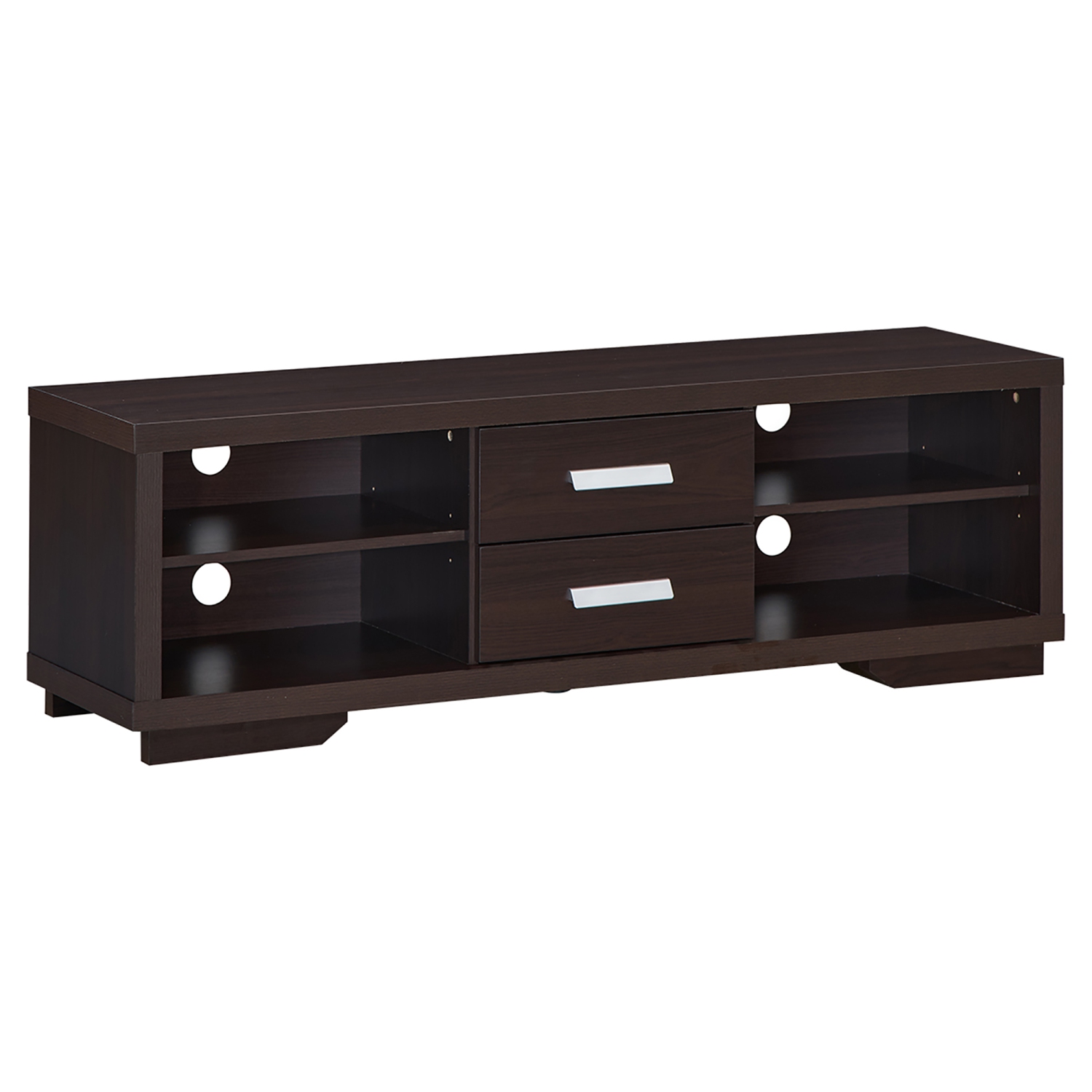 Costway TV Stand Entertainment Center Hold up to 65'' TV with Storage Shelves & Drawers