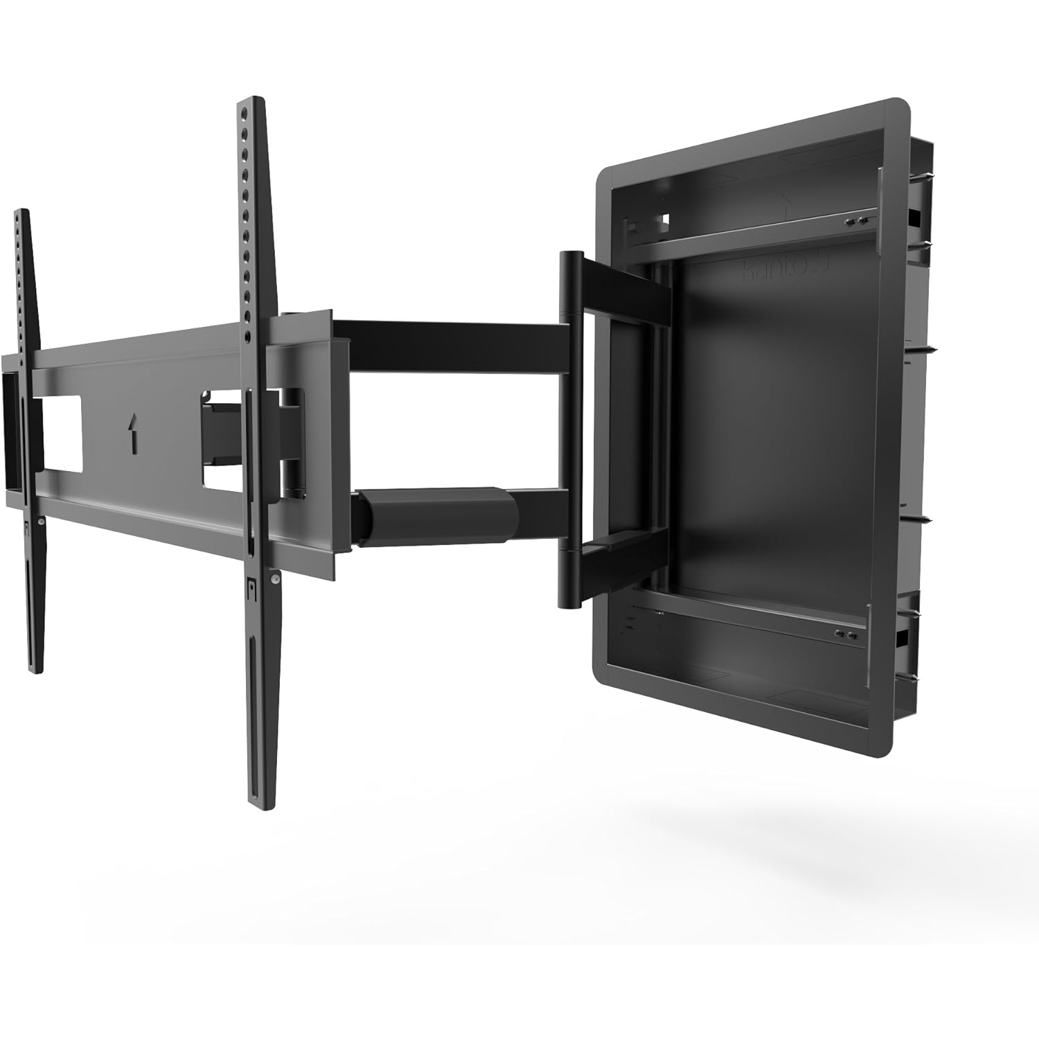 Kanto R500 Recessed In-Wall Low Profile Full Motion TV Mount for 46" - 80" TVs - Extends 27.6" (R500)