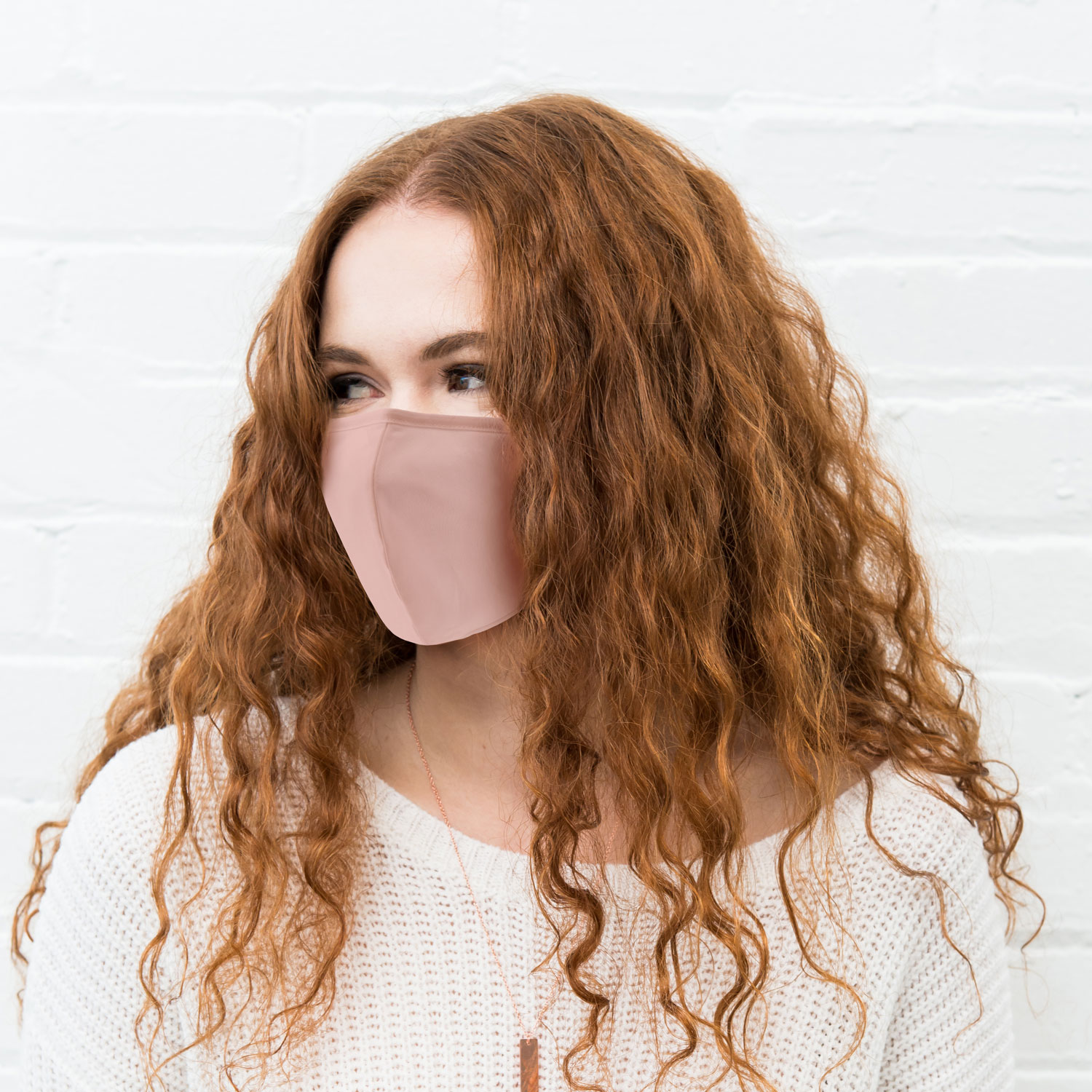 Masque en tissu réutilisable à 3 épaisseurs pour adultes de Weddingstar - Rose fard