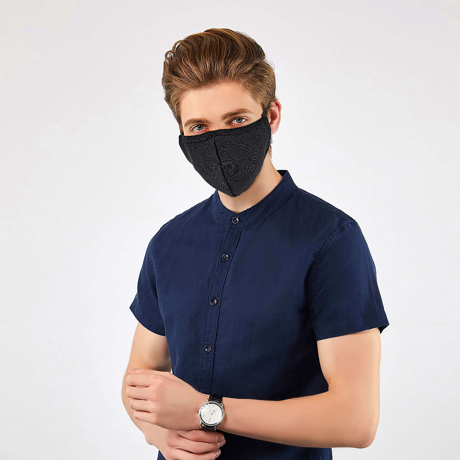 Ready First Aid Reusable 3-Ply Face Mask - Large - 3 Pack - Black