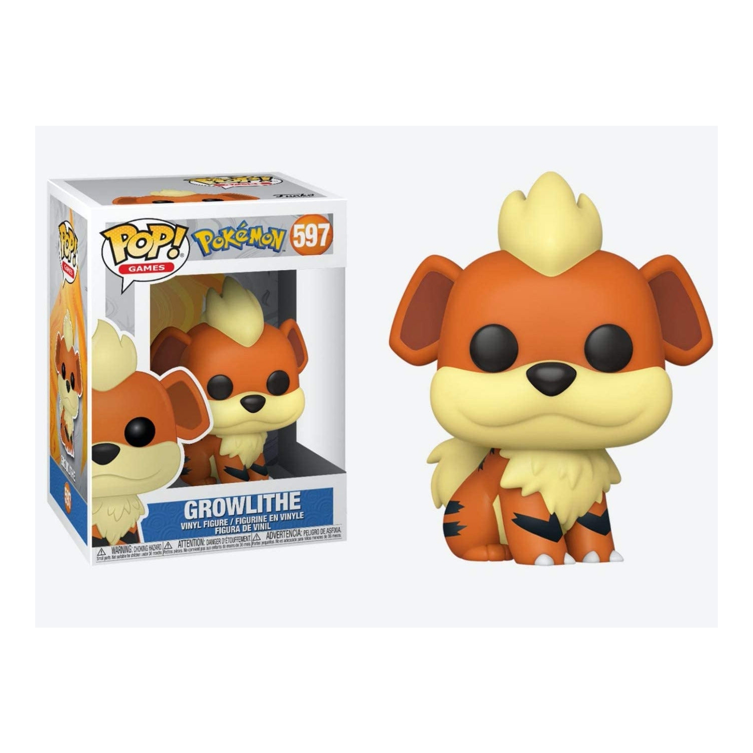 Pop Games – figurine Pokémon de 3.75 po - Growlithe no 597