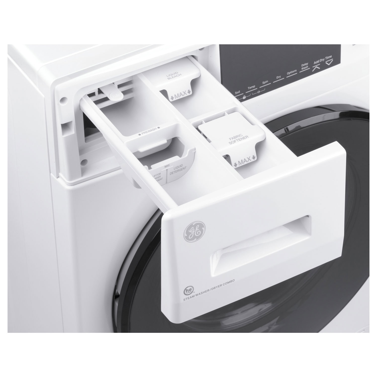 GE 2.8 Cu. Ft. Electric Washer & Dryer Combo - White