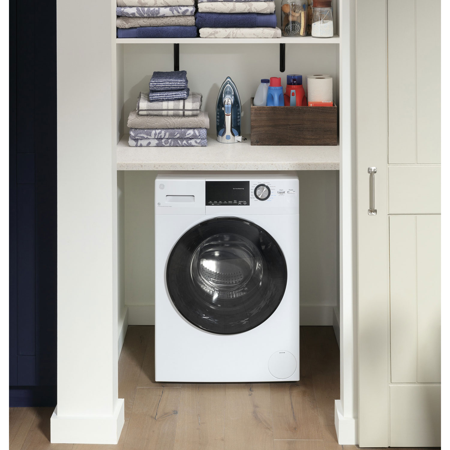 GE 2.8 Cu. Ft. Electric Washer & Dryer Combo - White