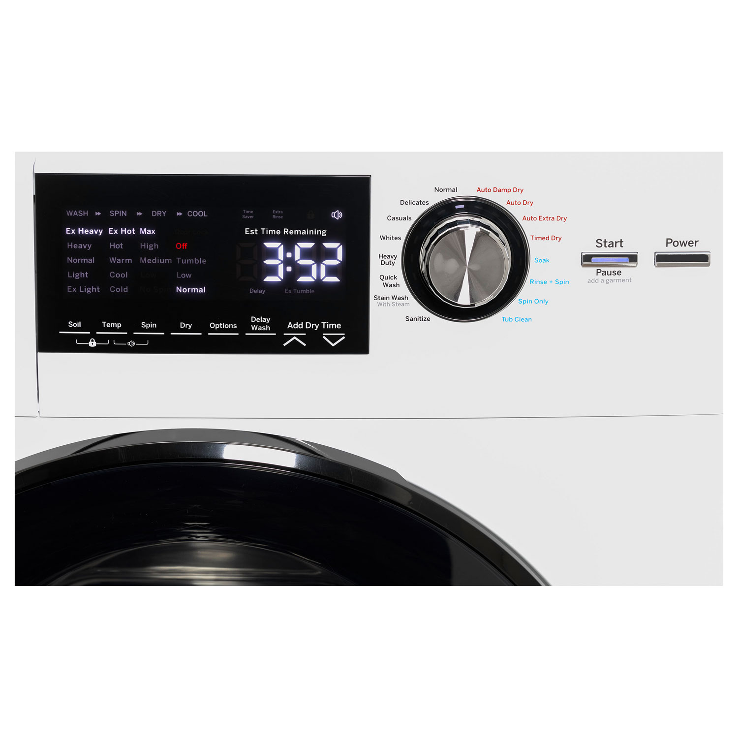 GE 2.8 Cu. Ft. Electric Washer & Dryer Combo - White