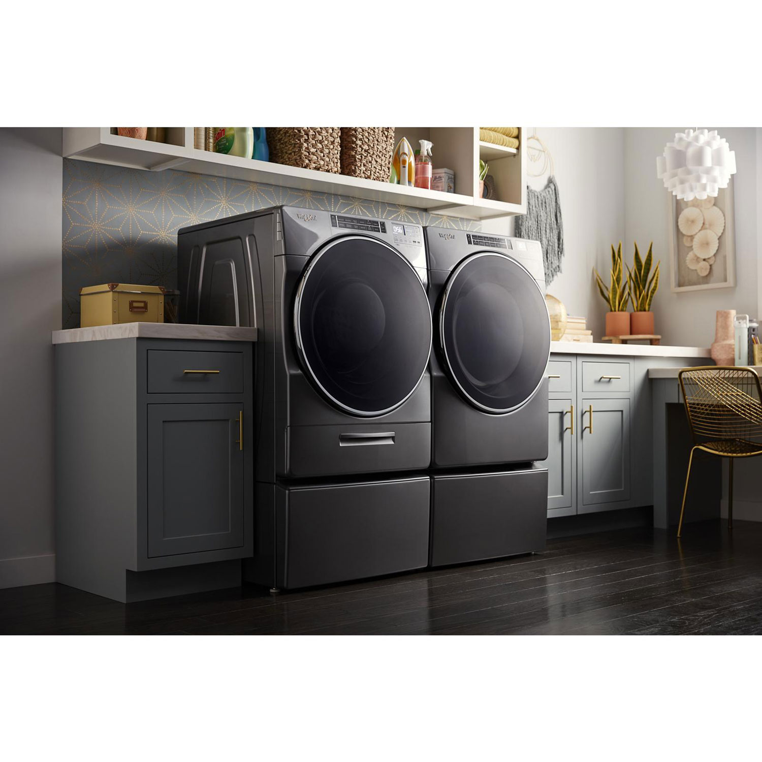 Whirlpool 7.4 Cu. Ft. Electric Steam Dryer - Chrome Shadow