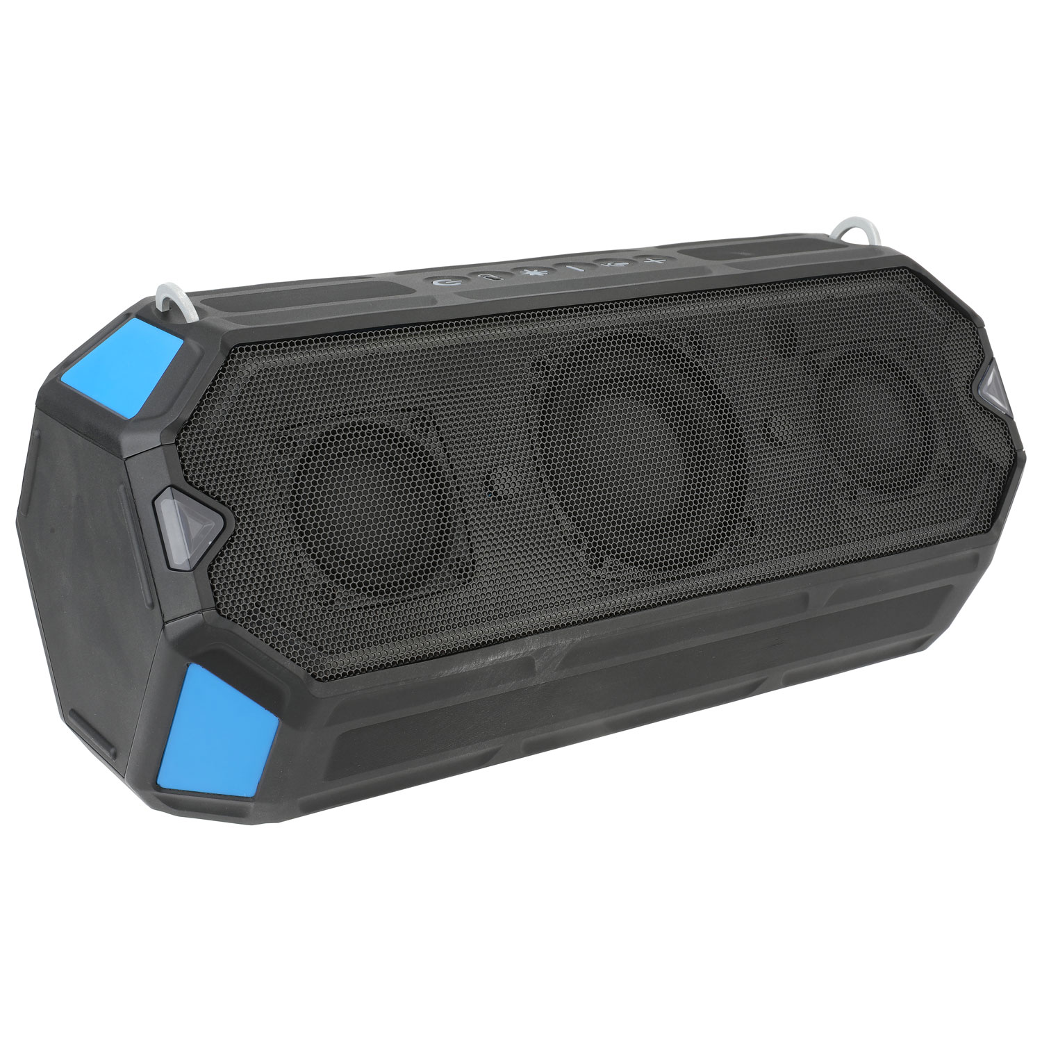 Haut-parleur sans fil Bluetooth étanche HydraShock d'Altec Lansing - Noir/Bleu royal