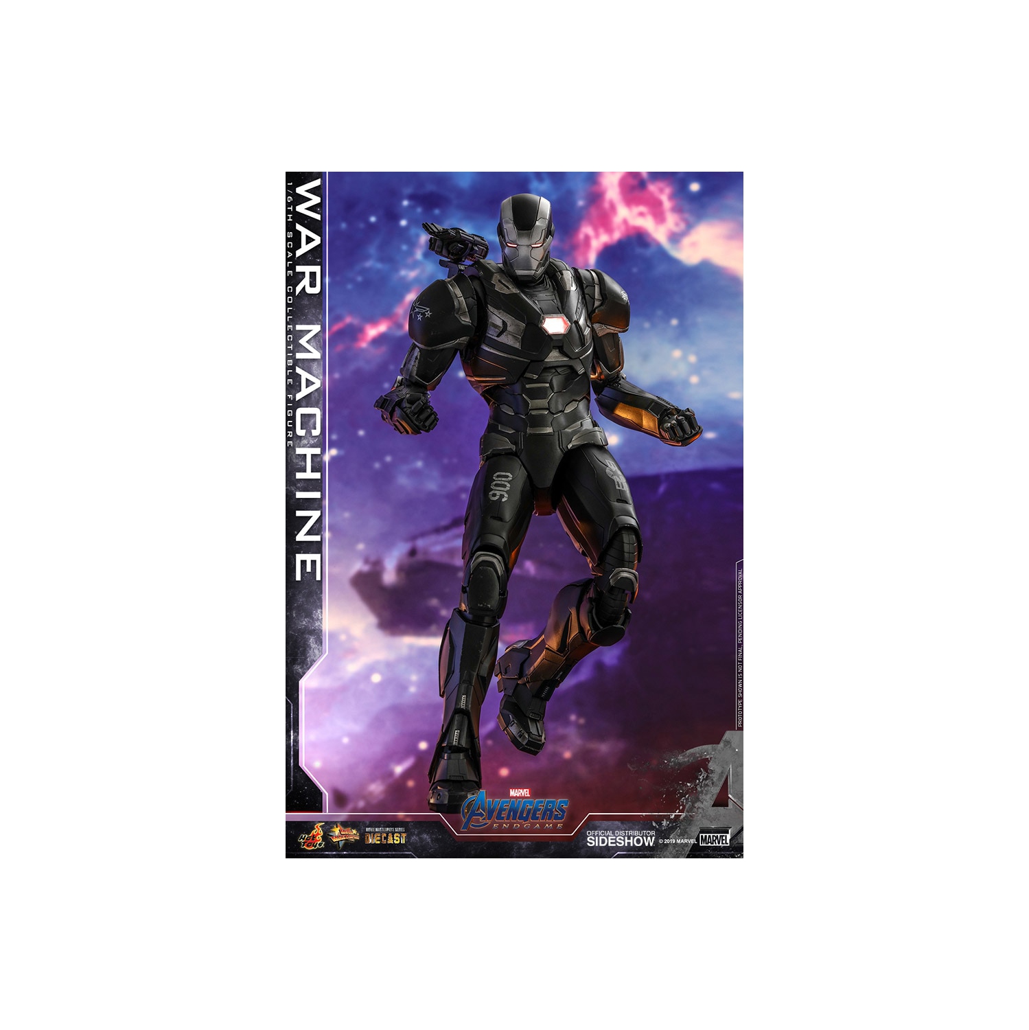 Avengers Endgame 12 Inch Action Figure Movie Masterpiece 1/6 Scale Series - War Machine Hot Toys 904645