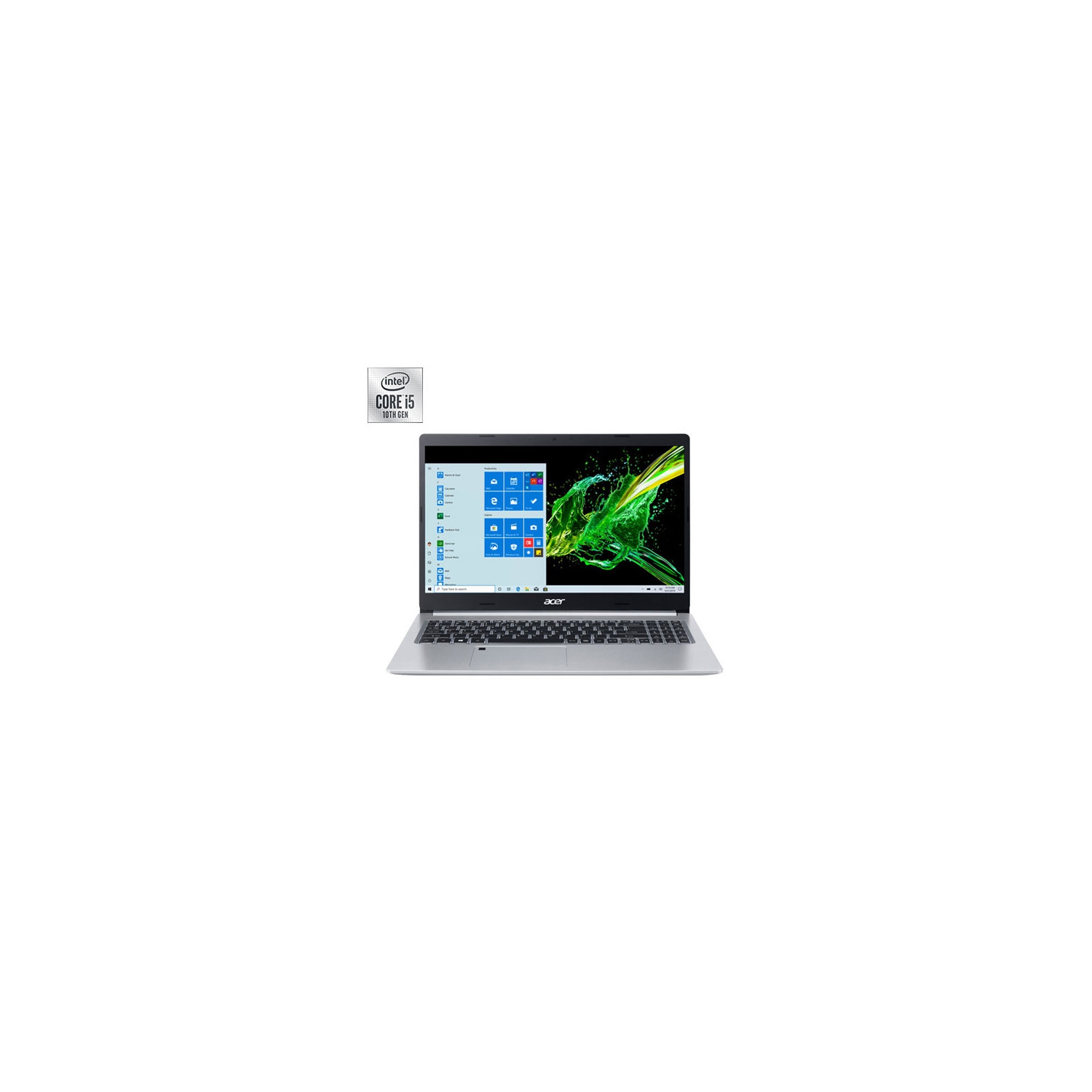Refurbished (Good) - Acer Aspire 5 15.6" Laptop - Silver (Intel Ci5-1035G1/512GB SSD/20GB RAM/Windows 10)