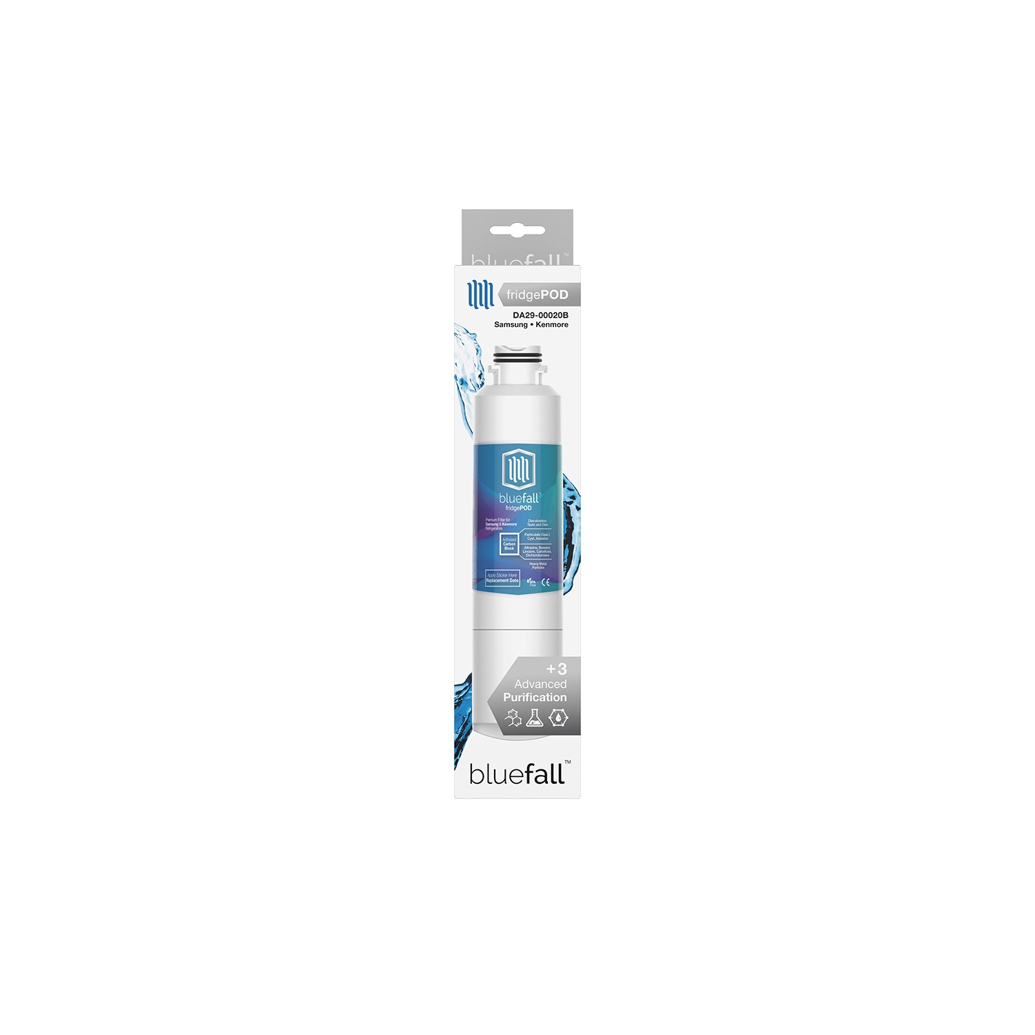 Samsung DA29-00020B Paquet de 5 filtres à eau pour réfrigérateur, compatible avec BlueFall