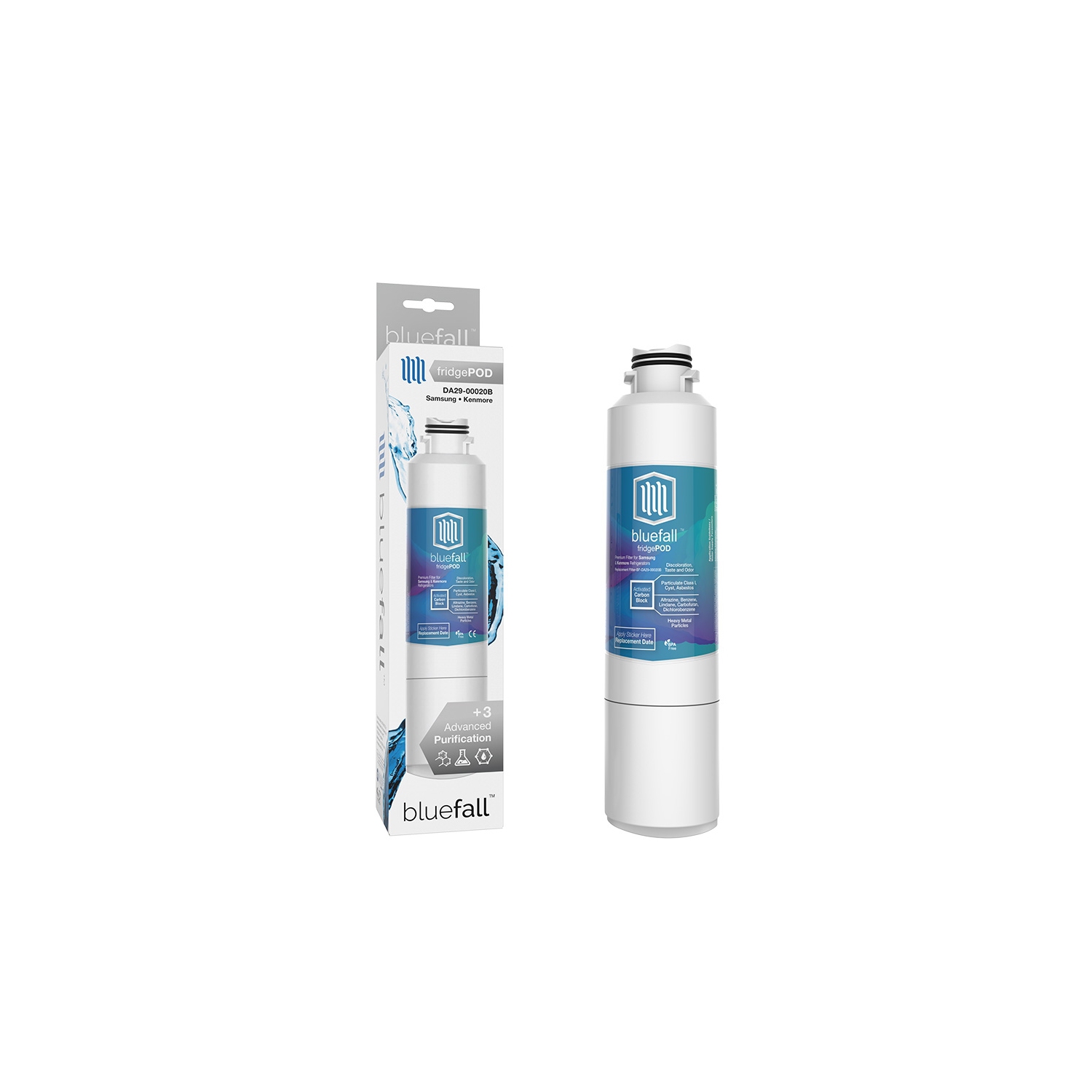 Samsung DA29-00020B Refrigerator Water Filter Compatible by BlueFall
