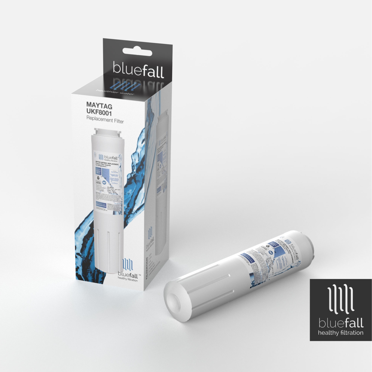 Paquet de 2 filtres à eau pour réfrigérateur UKF8001 de Maytag compatible avec BlueFall