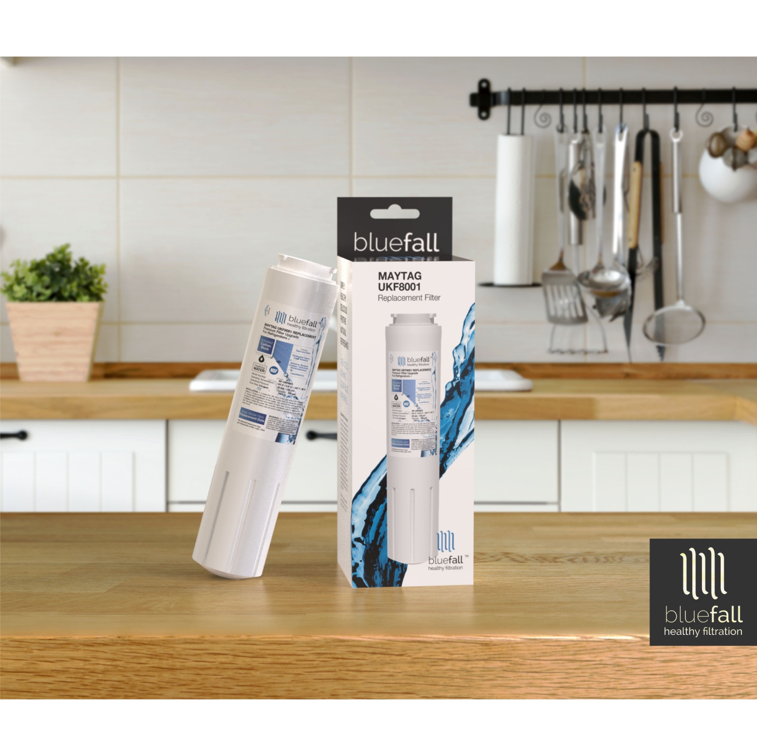 Paquet de 2 filtres à eau pour réfrigérateur UKF8001 de Maytag compatible avec BlueFall