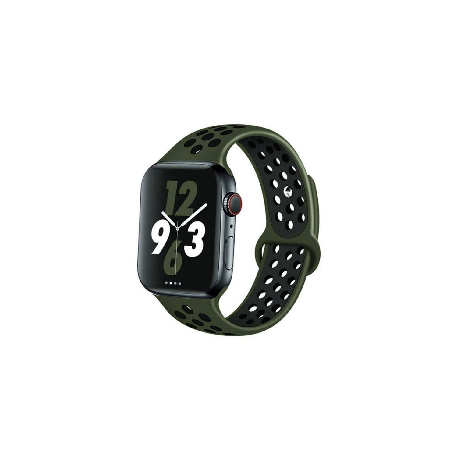 Bracelet de rechange en silicone pour Apple Watch iWatch Series 1 à 10 SE Ultra, 42&nbsp;mm 41&nbsp;mm 40&nbsp;mm de 38&nbsp;mm, noir minuit