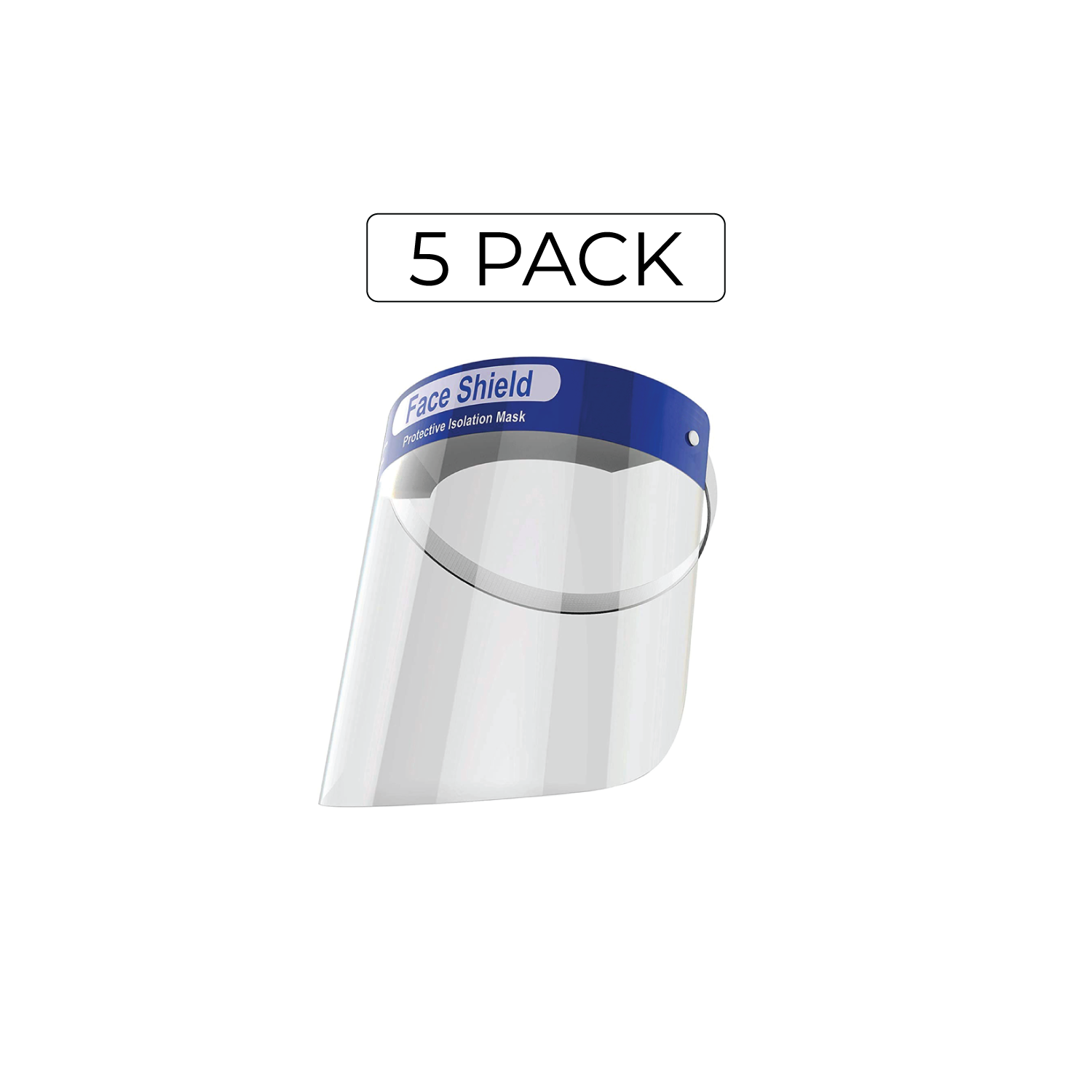 5 Pack Transparent protective Safety Face Shield