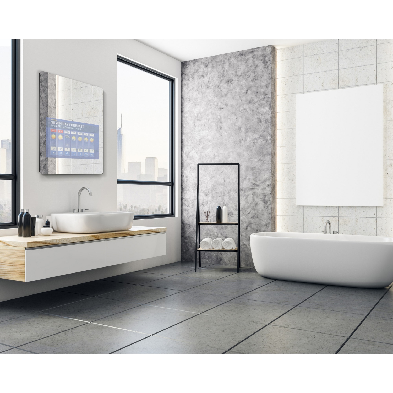 Hilo XL- Miroir de fitness connecté intelligent Hilo XL avec écran tactile, hautparleurs intégrés et sans abonnement