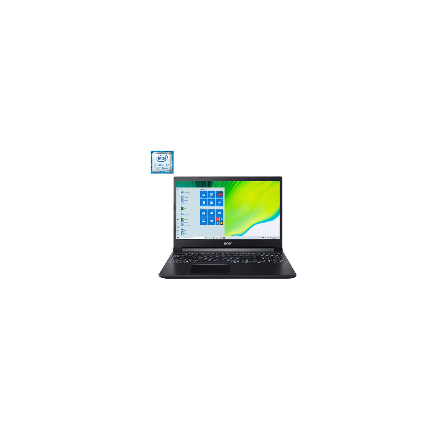 Refurbished (Good) - Acer Aspire 7 15.6" Gaming Laptop - Black (Intel Core i7-9750H/512GB SSD/16GB RAM/NVIDIA GTX 1650)
