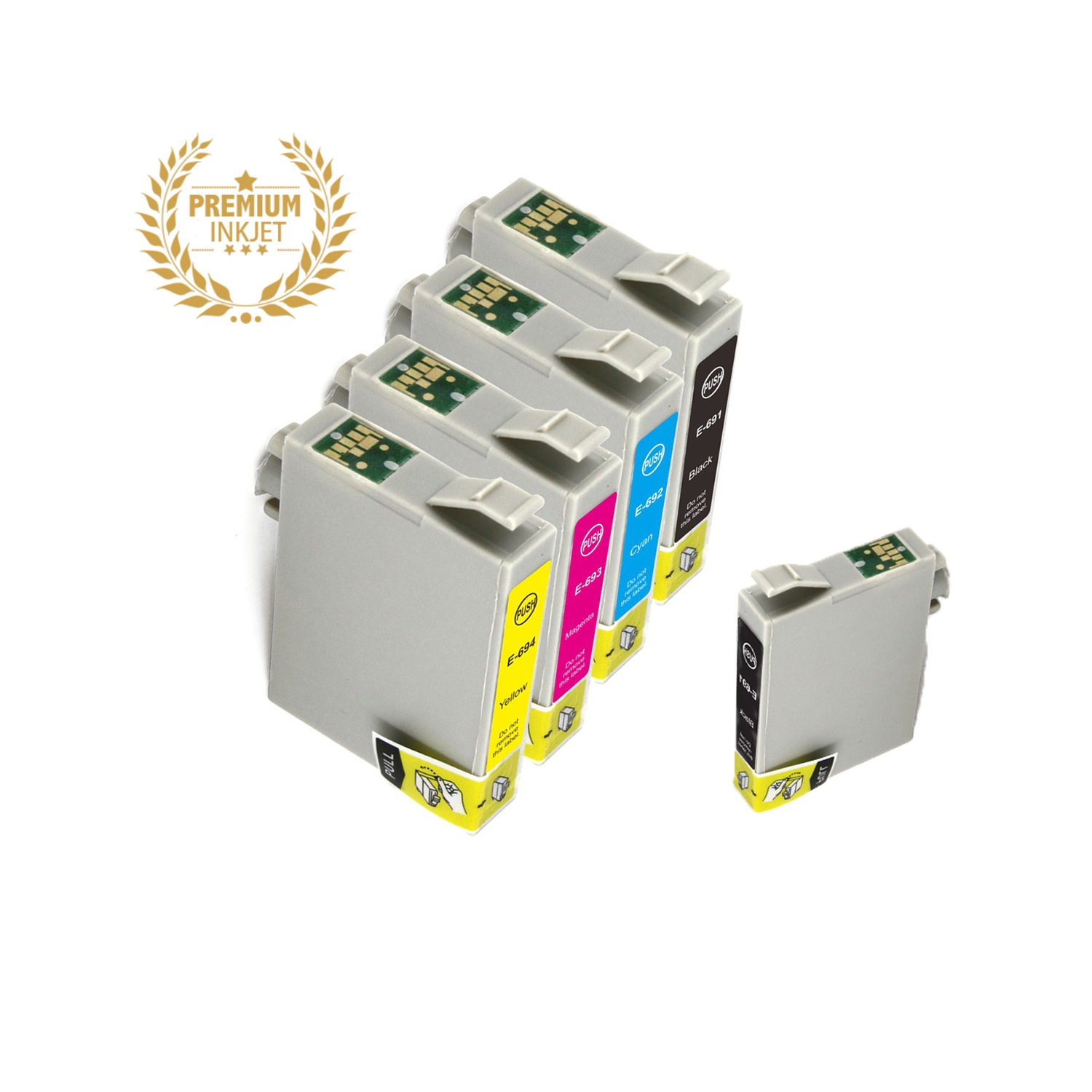 Ultra Ink™ 5 PACK EPSON T069 Compatible Inkjet- For Epson Printer WorkForce 69/40/310/315/500/600/610/615/NX400/410