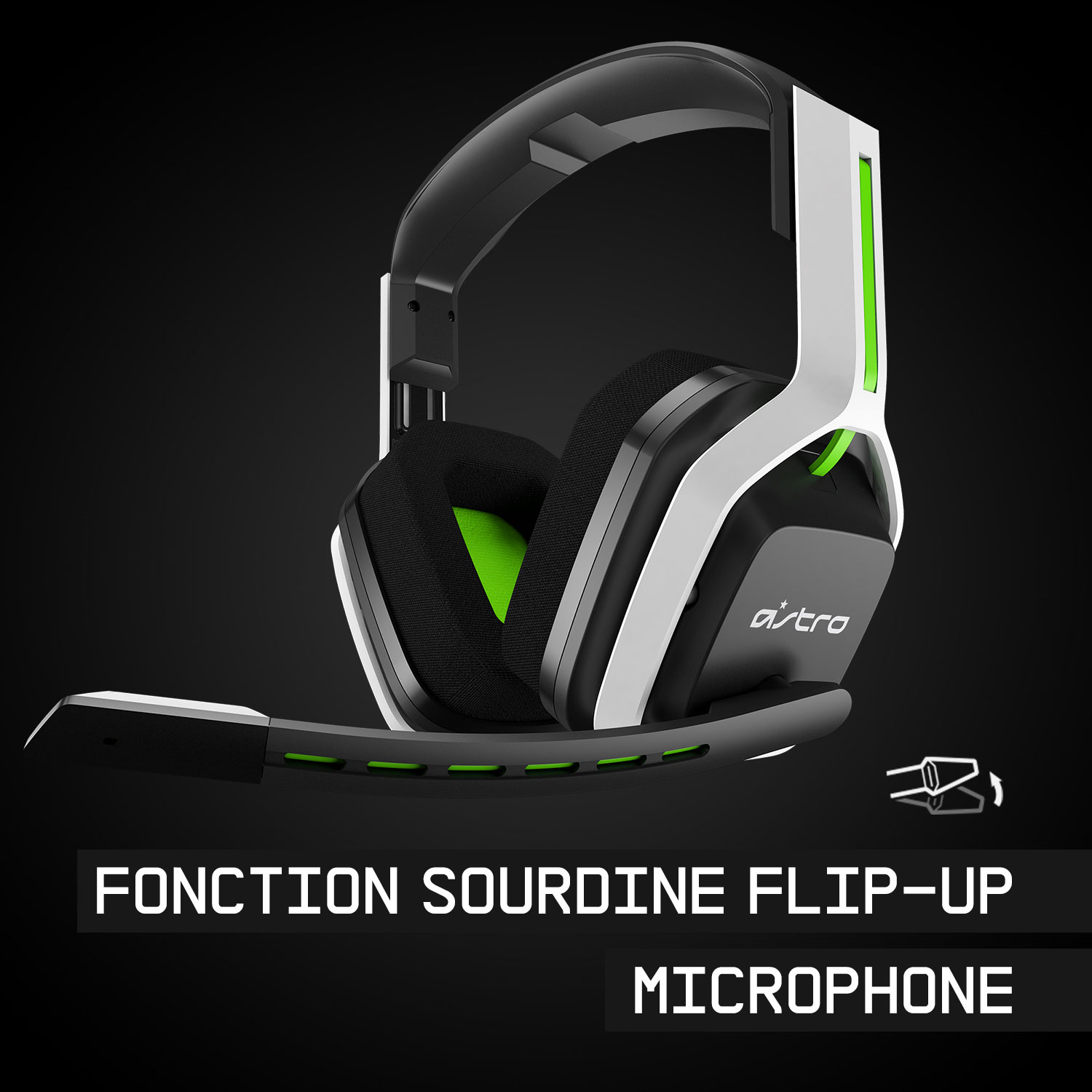 ASTRO Gaming A20 Gen 2 Wireless Gaming Headset with Microphone for Xbox Series X / Xbox One - White/Green