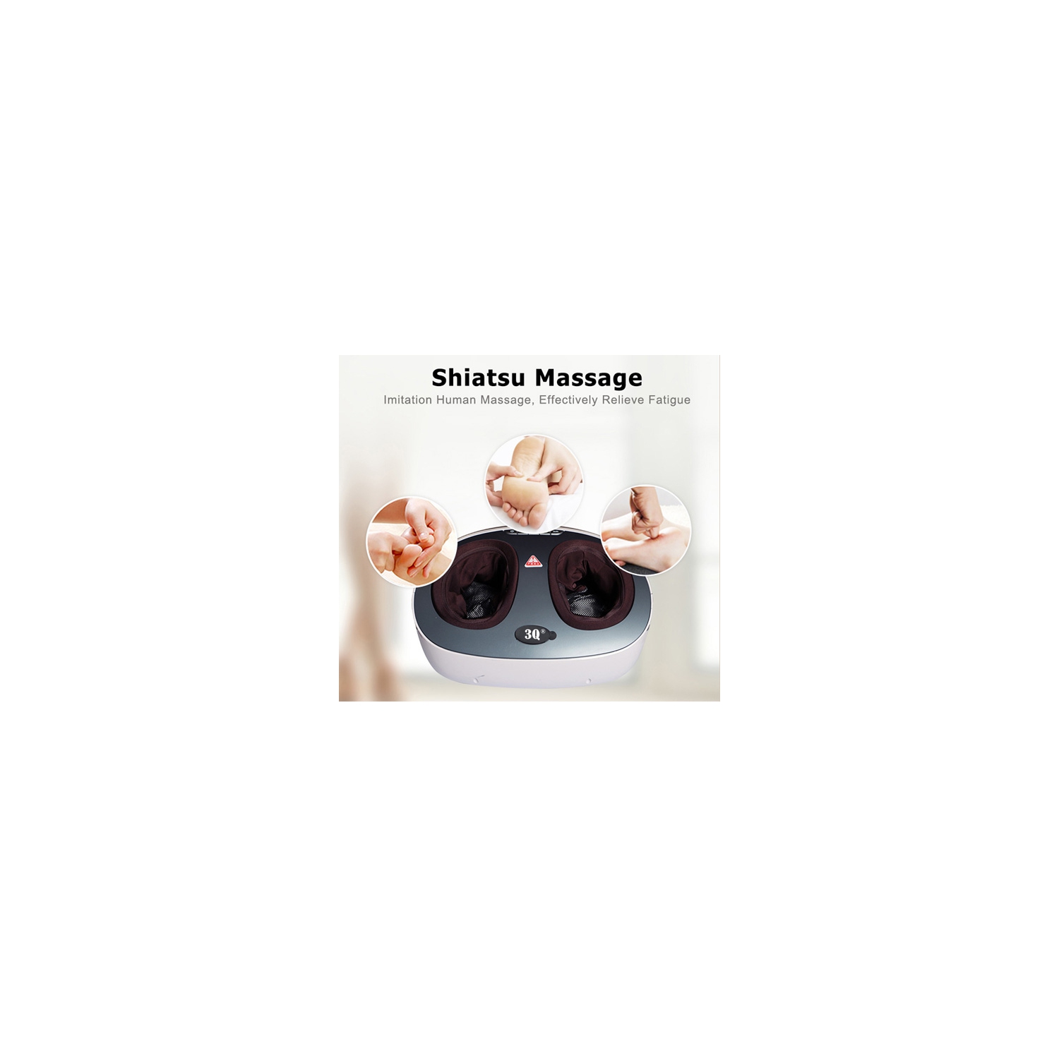 Foot Calf Massager Shiatsu Kneading Electric Massage Machine with Extra Two Massage Wraps for Calf Leg Waist