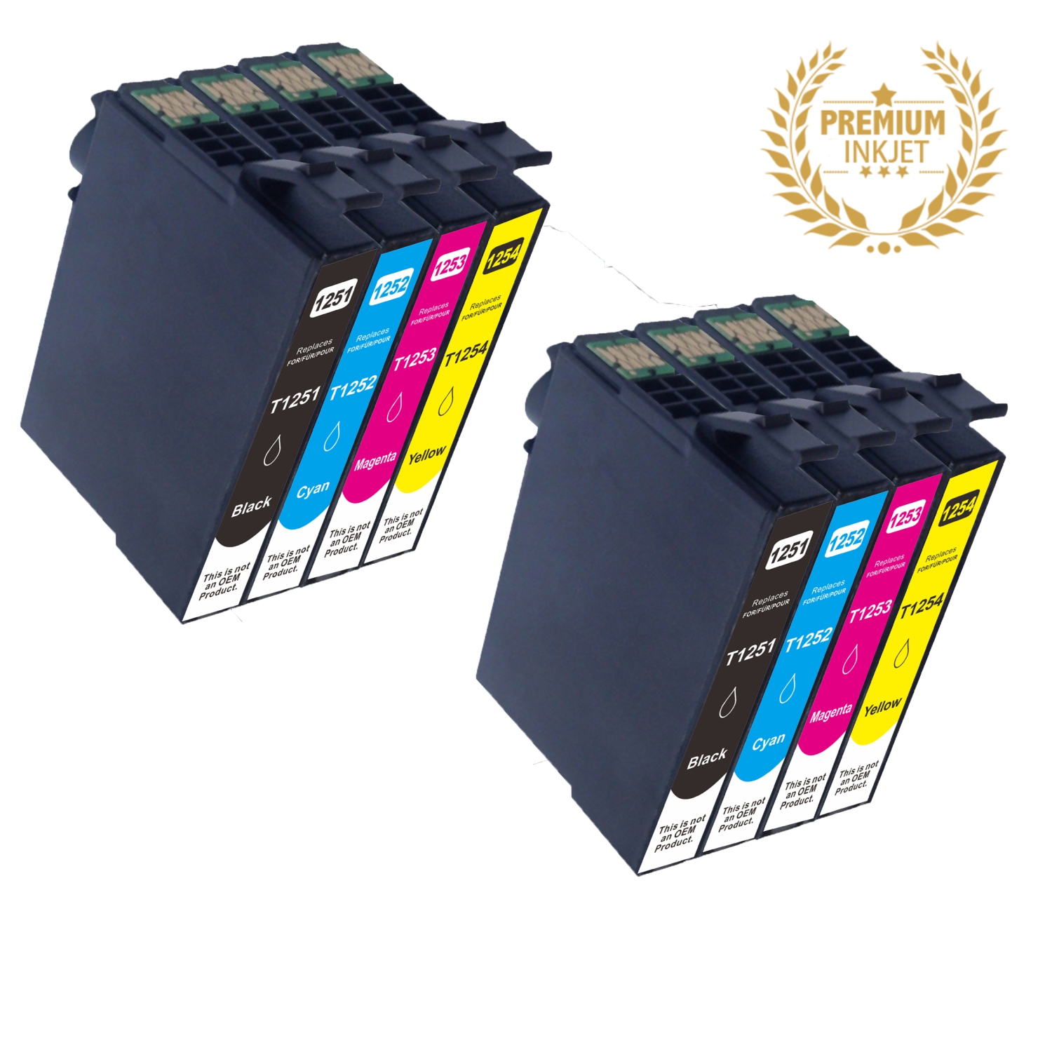 Ultra Ink™ 2 Sets EPSON T125 BK/M/Y/C COMBO Compatible Inkjet- Epson Printer WorkForce 320/323/325/520/NX125/127/130/230